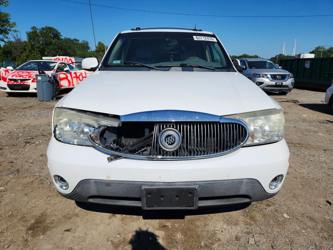 2005 Buick Rainier Cxl White vin: 5GADT13S752248657