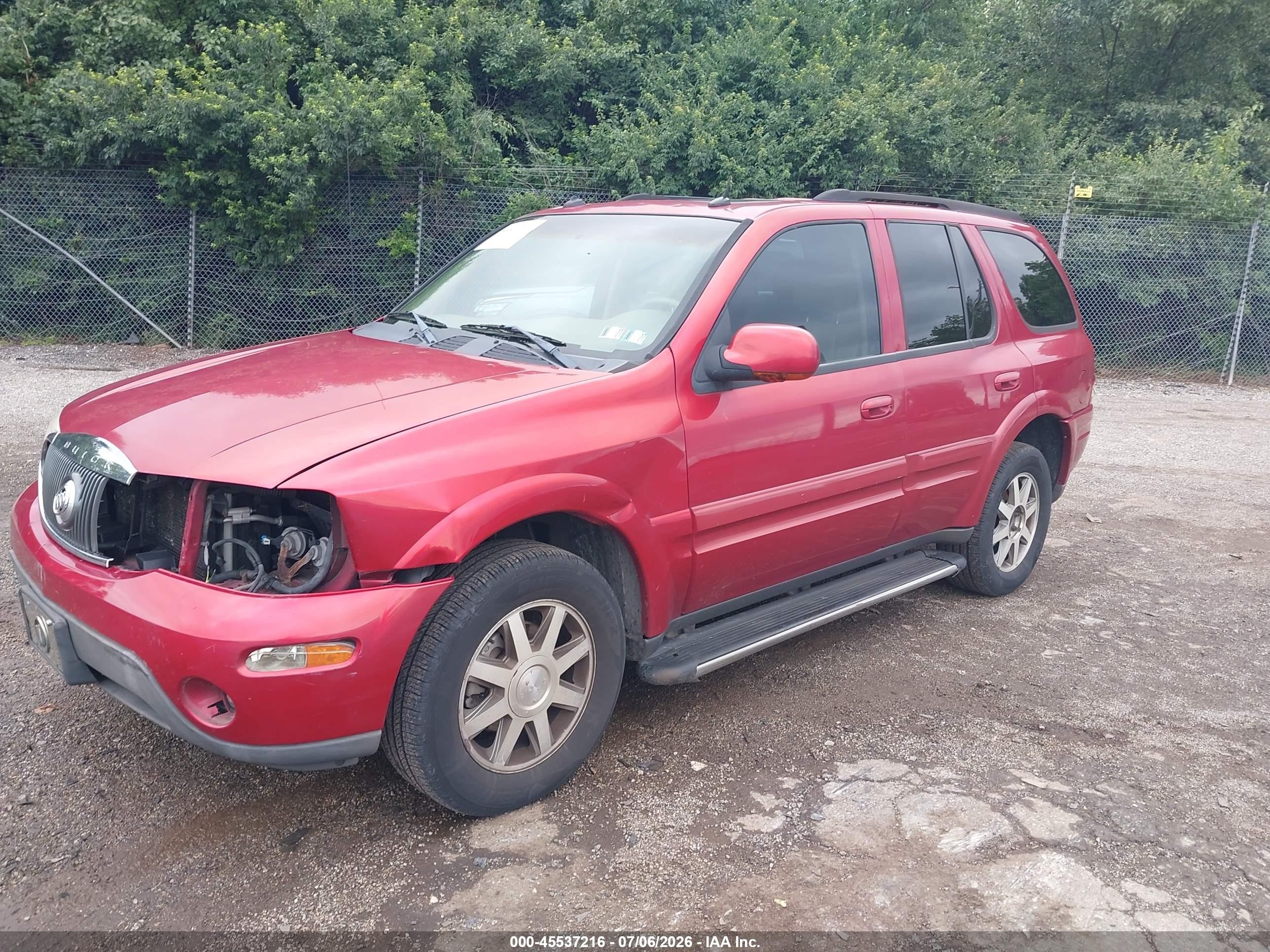 2004 Buick Rainier Cxl Plus Red vin: 5GADT13S842277812