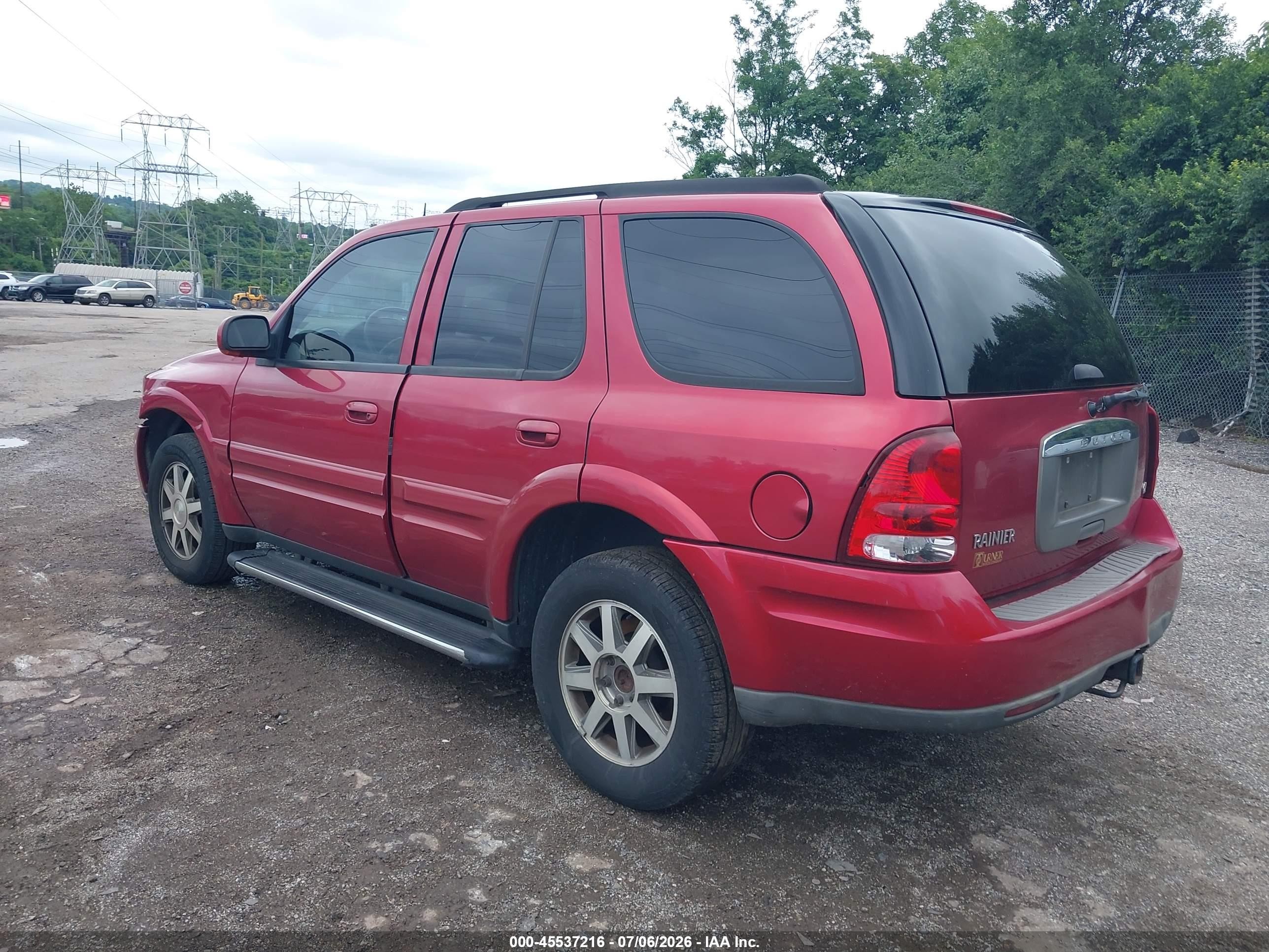 2004 Buick Rainier Cxl Plus Red vin: 5GADT13S842277812