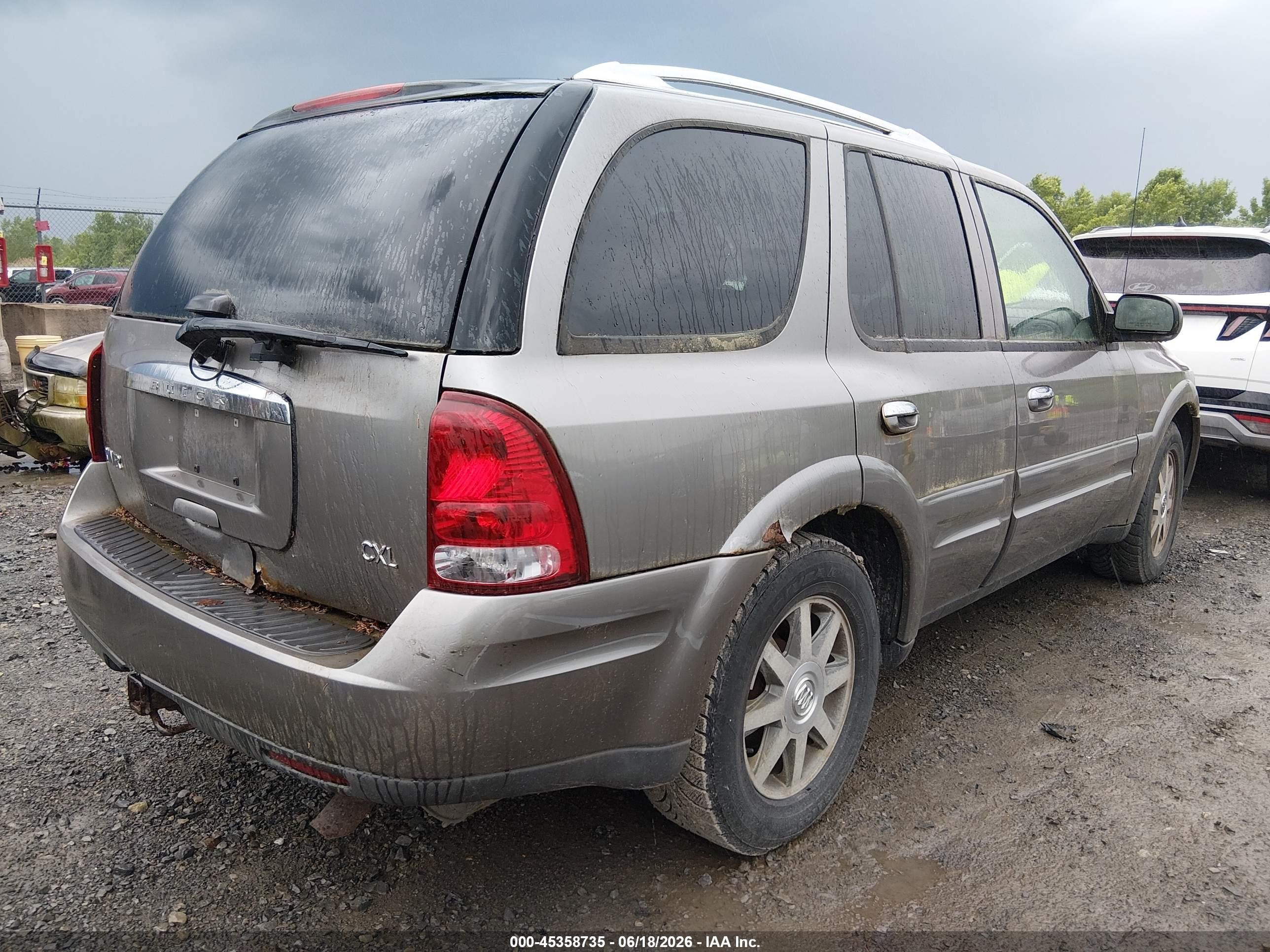 2006 Buick Rainier Cxl Silver vin: 5GADT13S862284049