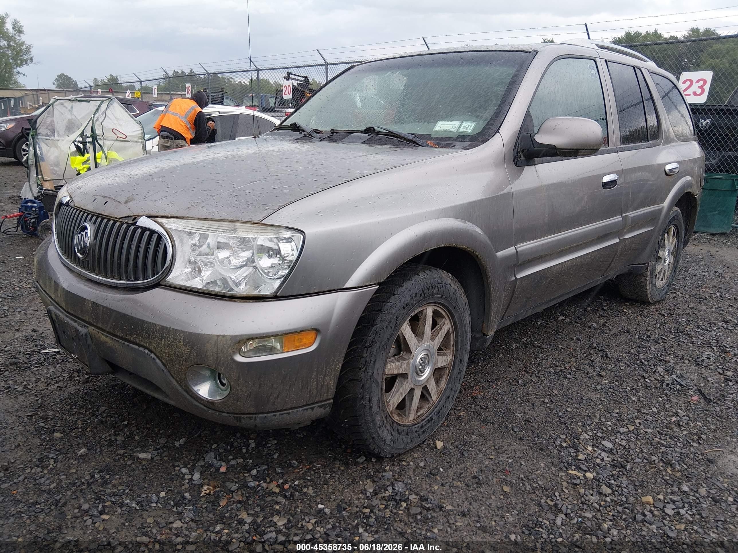 2006 Buick Rainier Cxl Silver vin: 5GADT13S862284049
