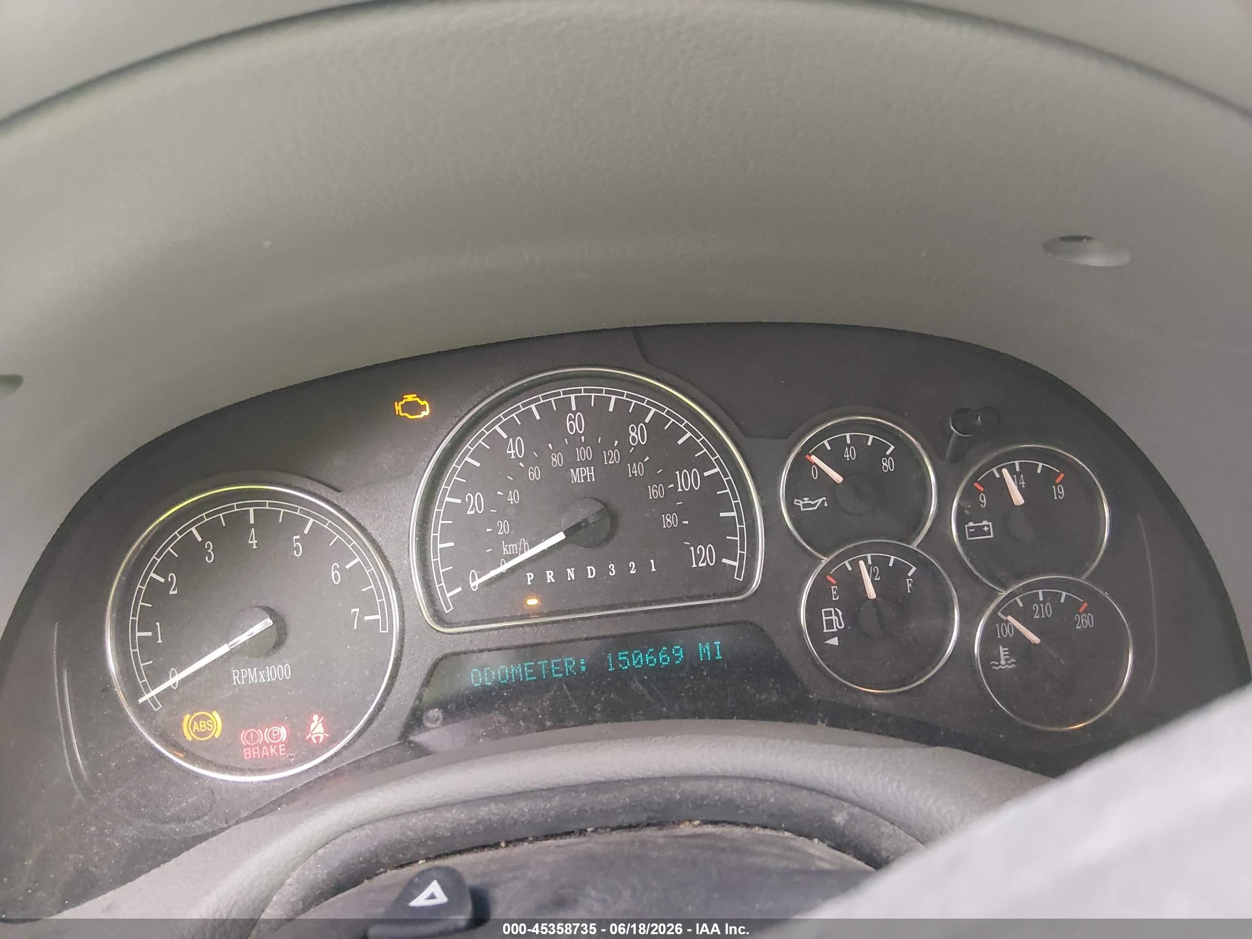 2006 Buick Rainier Cxl Silver vin: 5GADT13S862284049