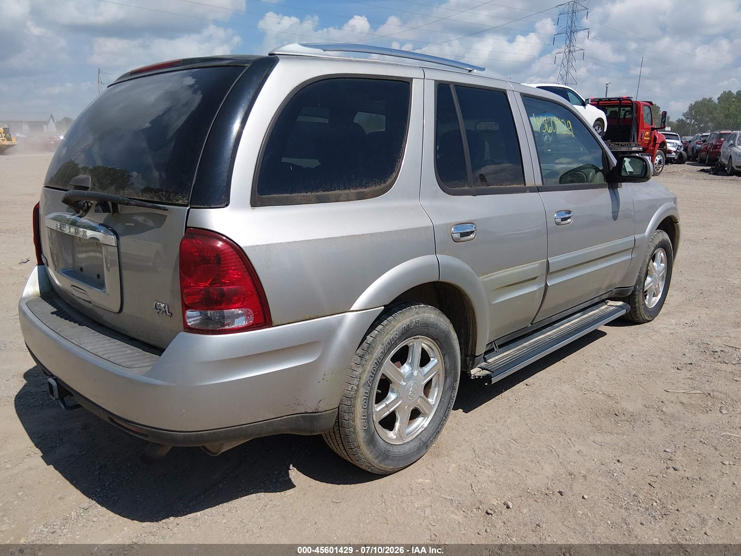 2007 Buick Rainier Cxl Silver vin: 5GADT13S872210308
