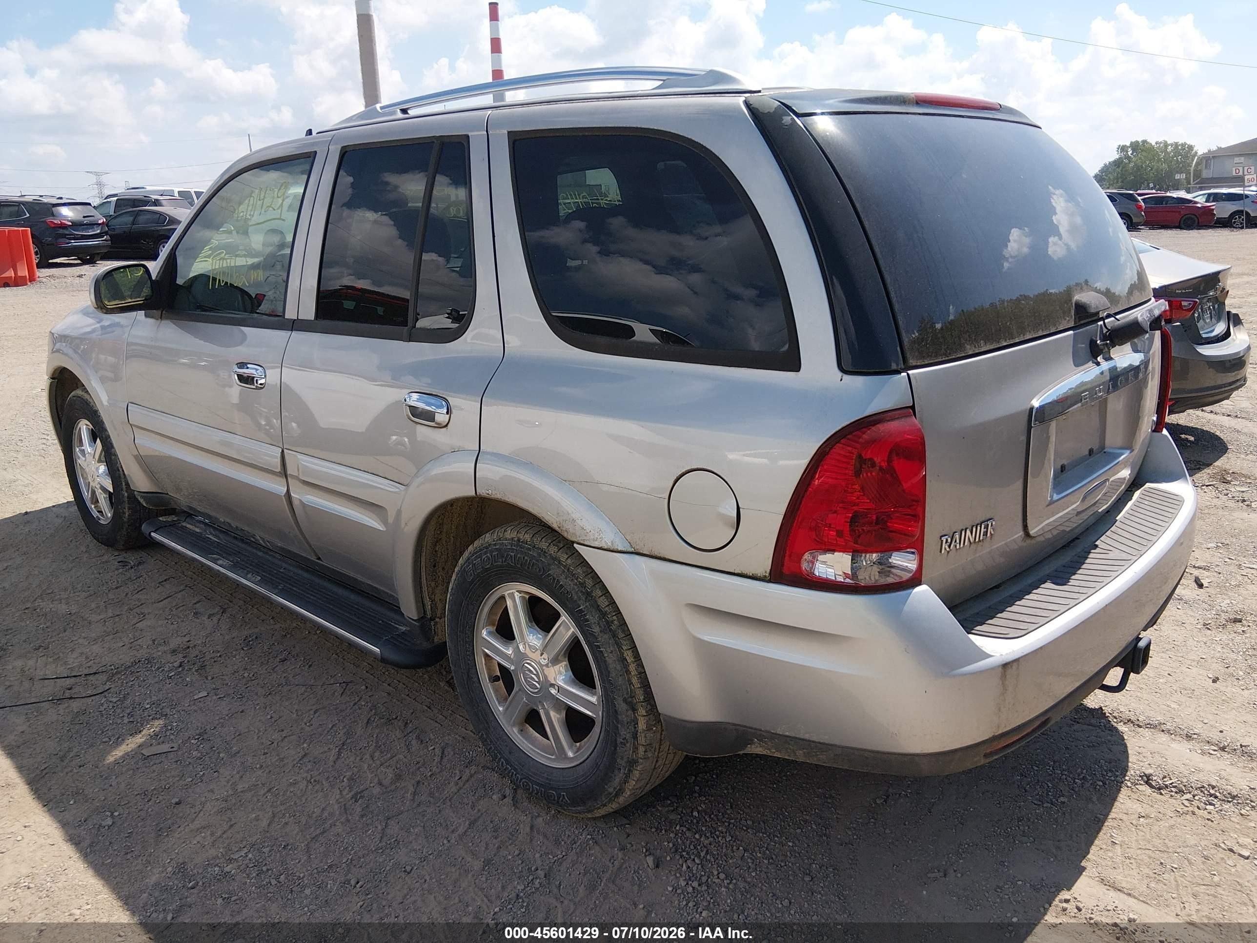 2007 Buick Rainier Cxl Silver vin: 5GADT13S872210308