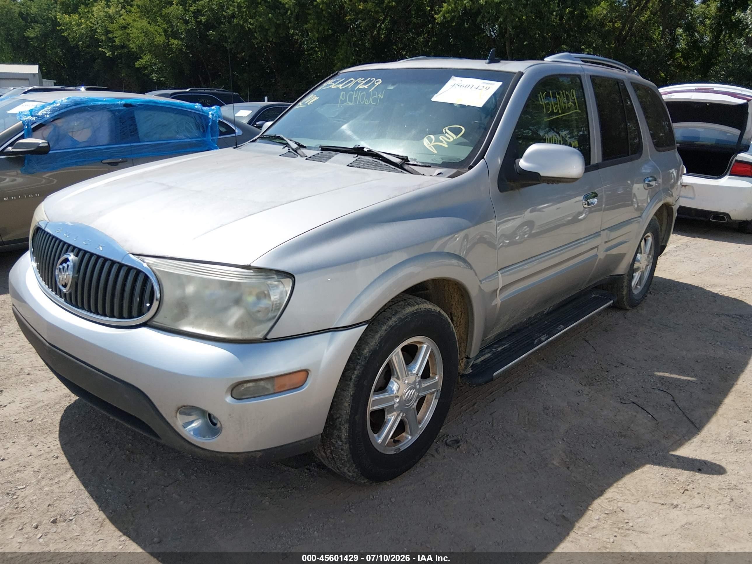 2007 Buick Rainier Cxl Silver vin: 5GADT13S872210308