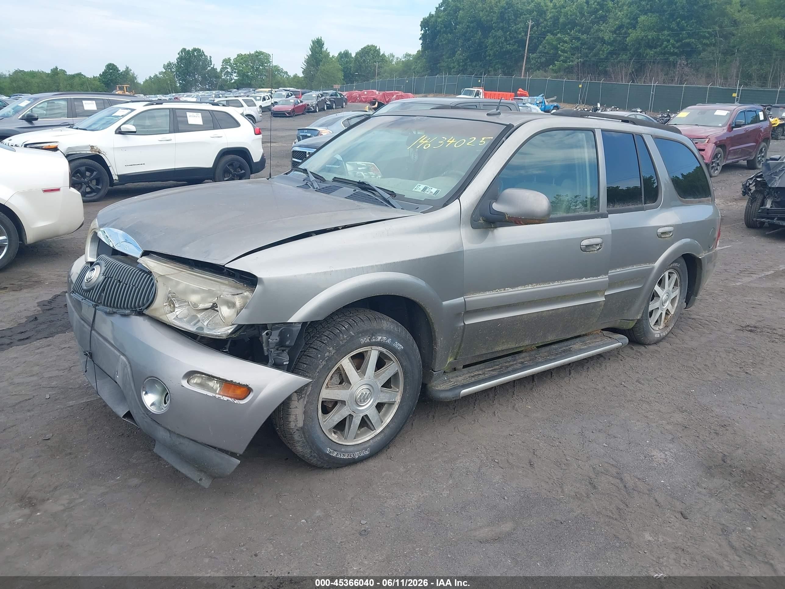 2005 Buick Rainier Cxl Gray vin: 5GADT13S952111302