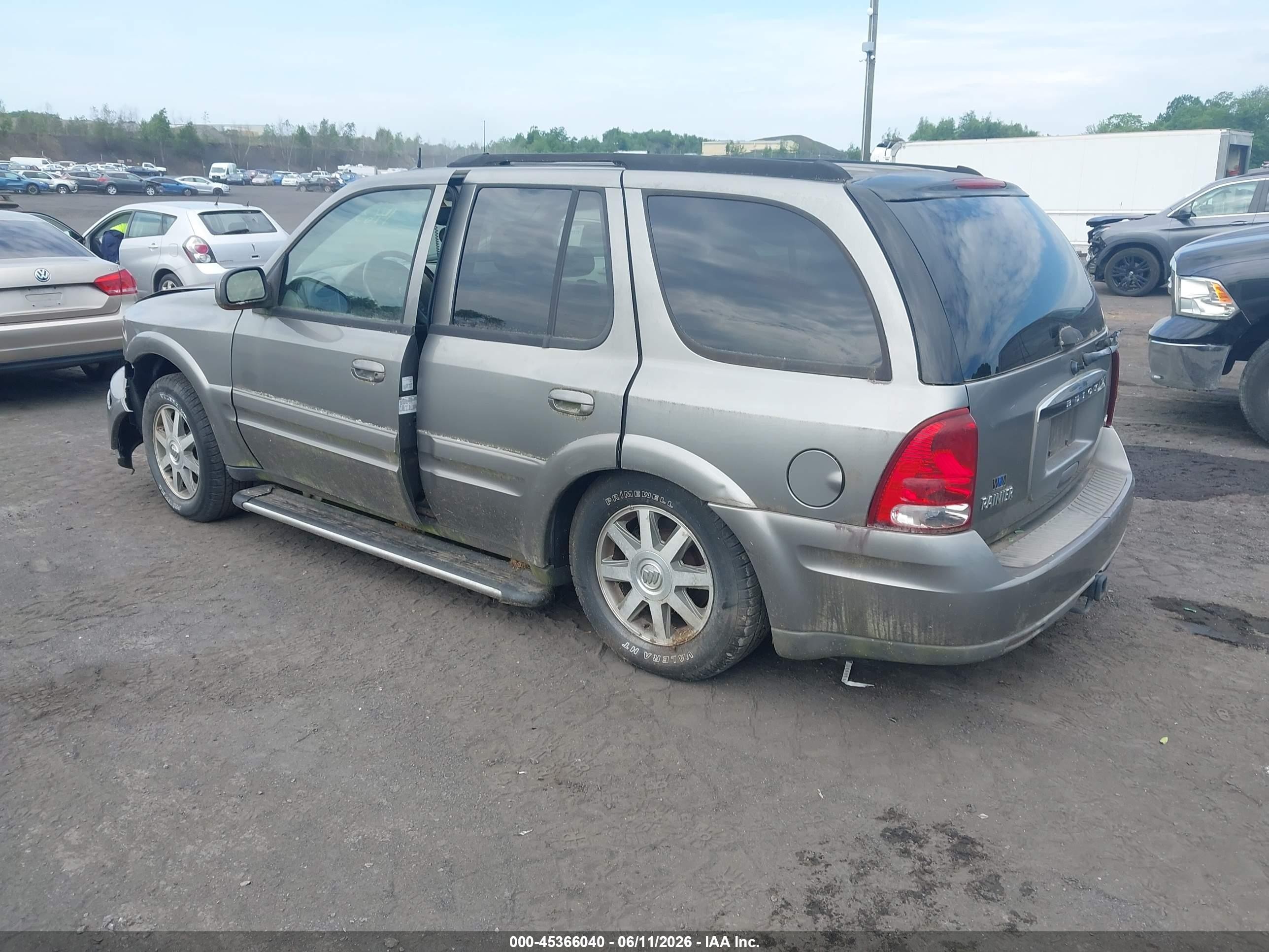 2005 Buick Rainier Cxl Gray vin: 5GADT13S952111302