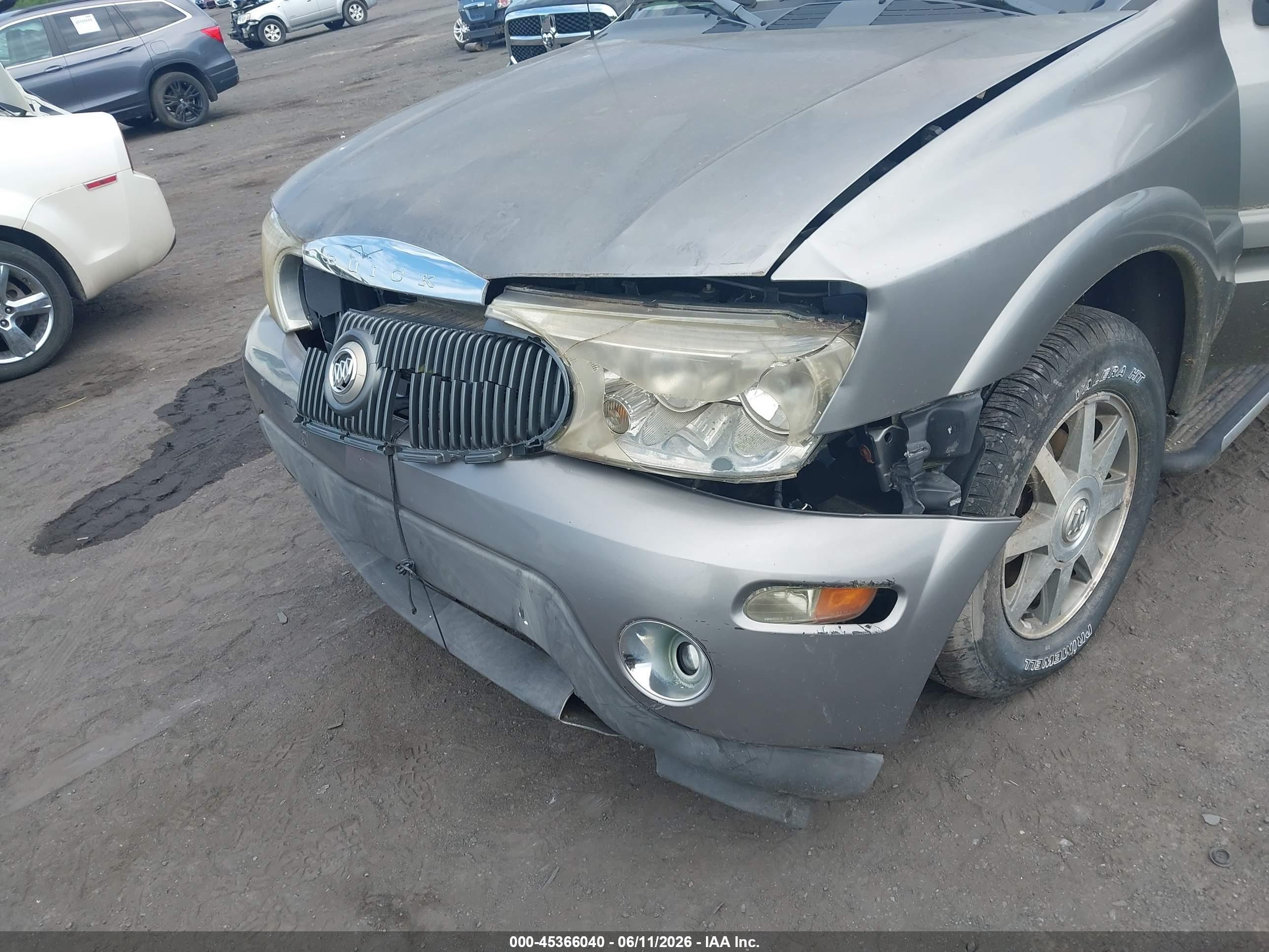 2005 Buick Rainier Cxl Gray vin: 5GADT13S952111302