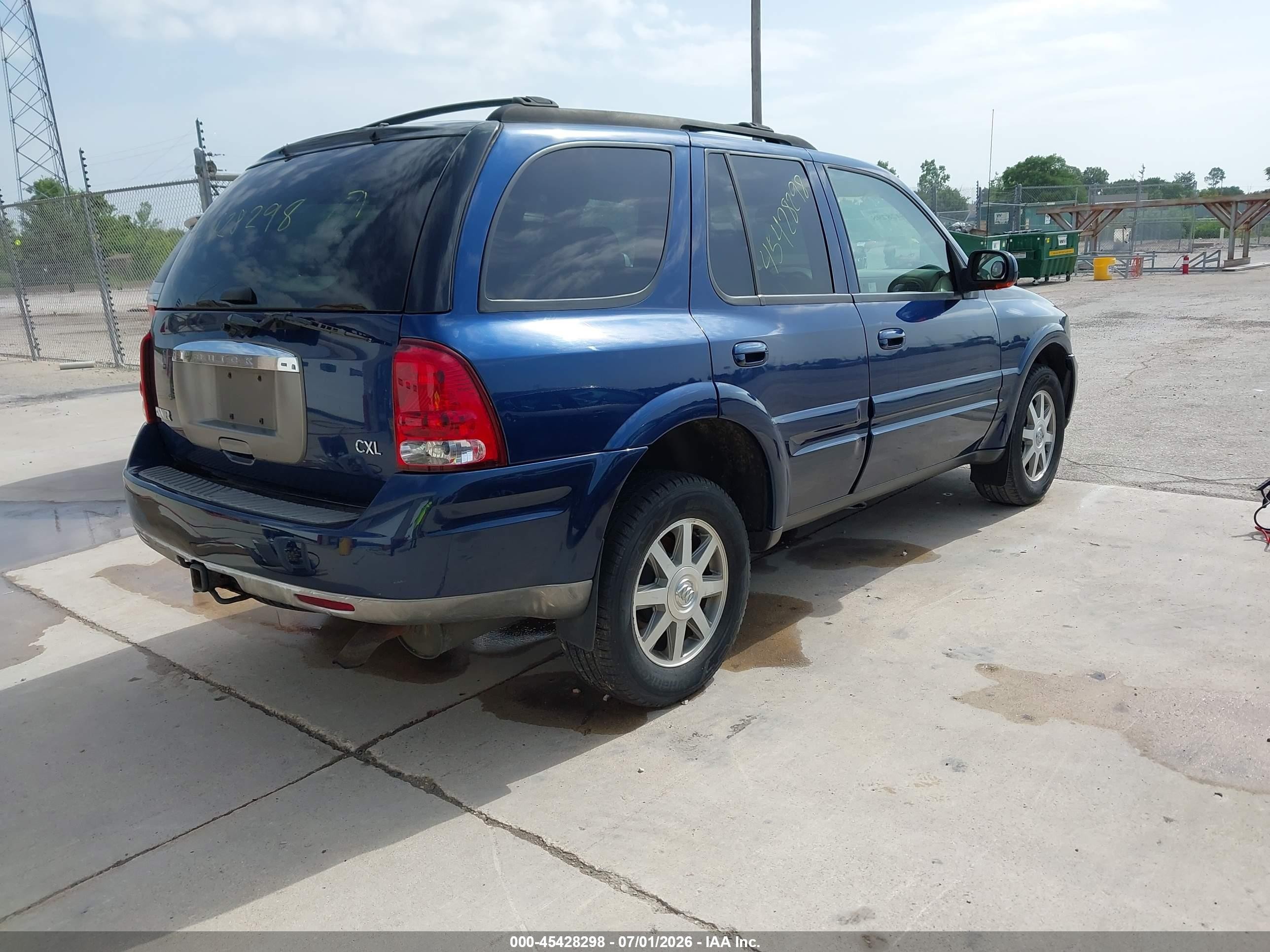 2004 Buick Rainier Cxl Dark Blue vin: 5GADT13SX42283630