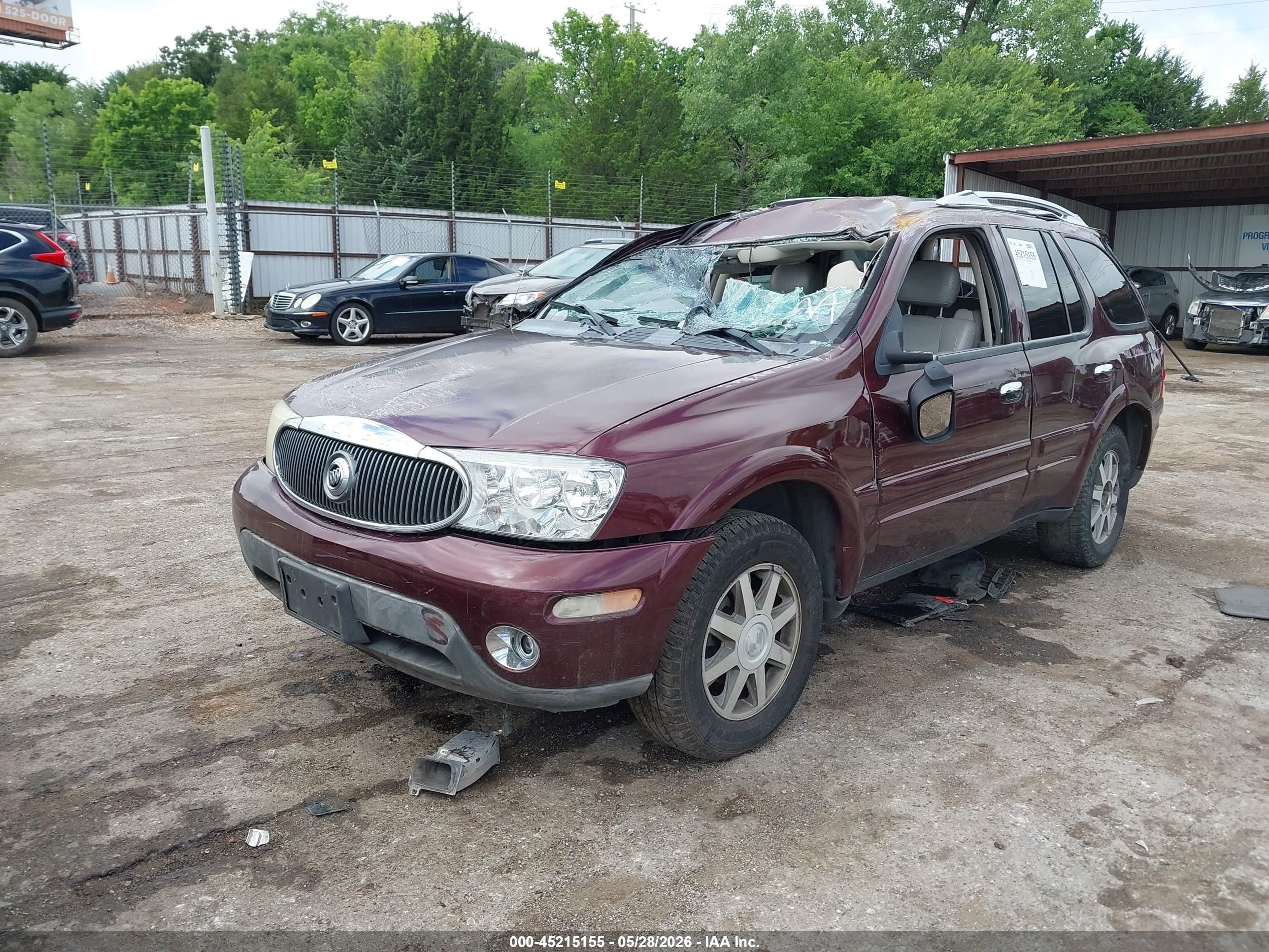 2006 Buick Rainier Cxl Maroon vin: 5GADT13SX62325684