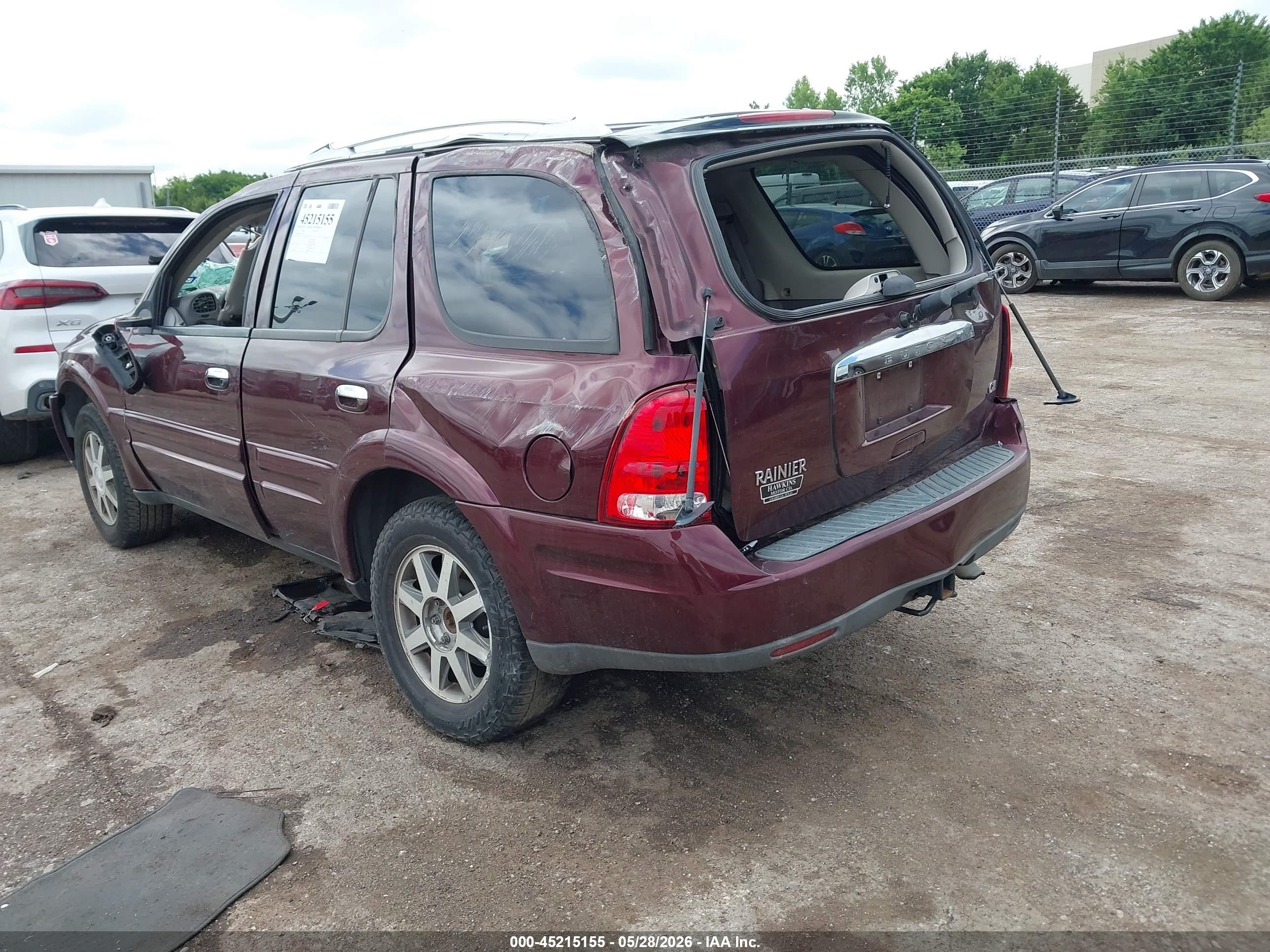 2006 Buick Rainier Cxl Maroon vin: 5GADT13SX62325684