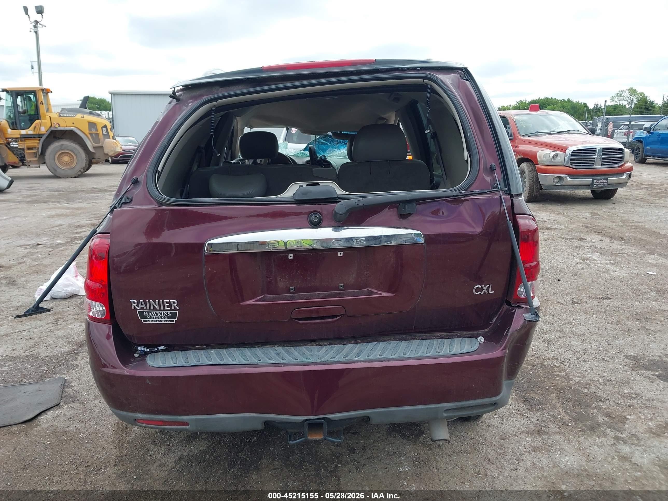 2006 Buick Rainier Cxl Maroon vin: 5GADT13SX62325684