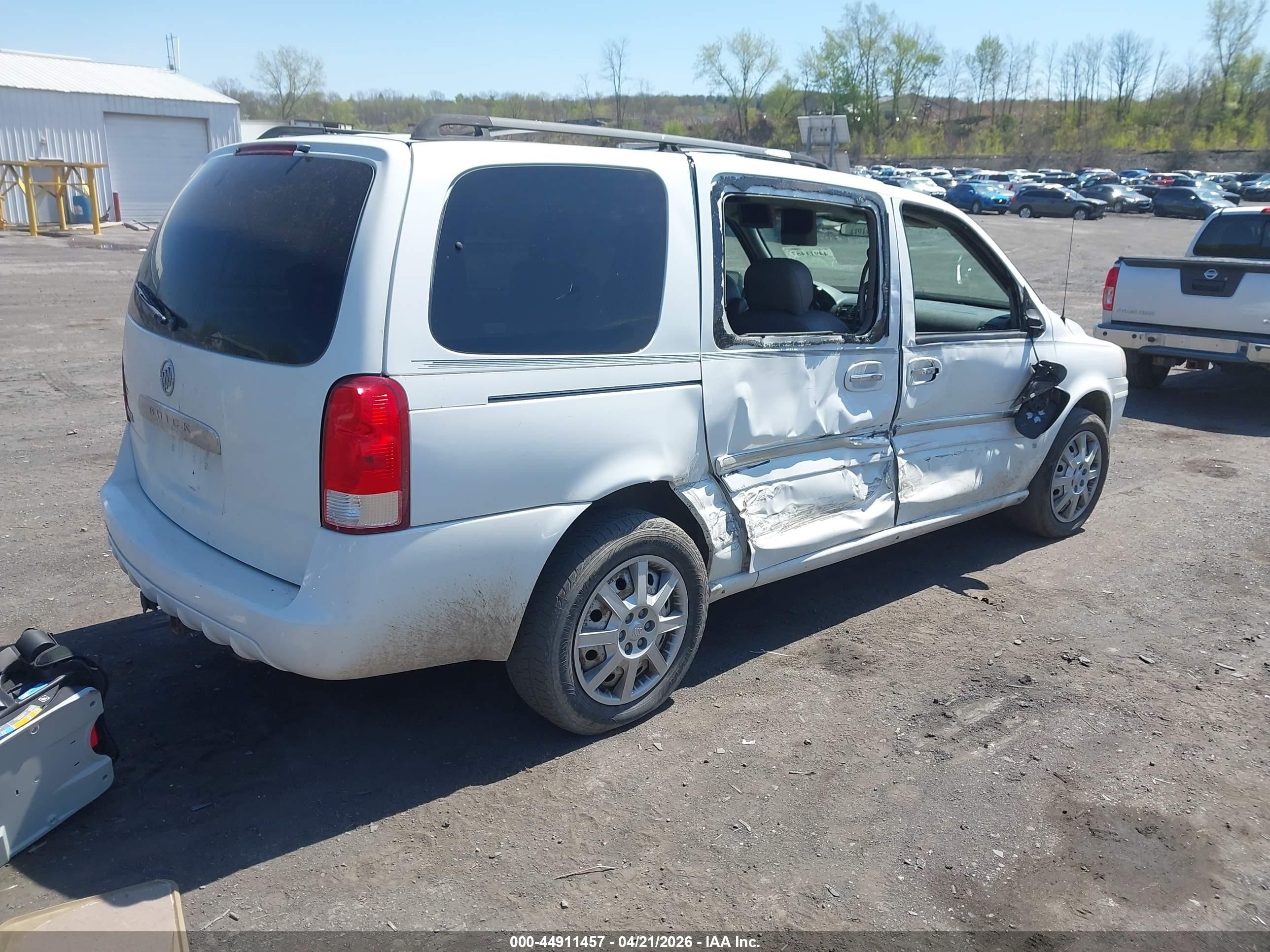 2006 Buick Terraza Cx White vin: 5GADV23LX6D127832