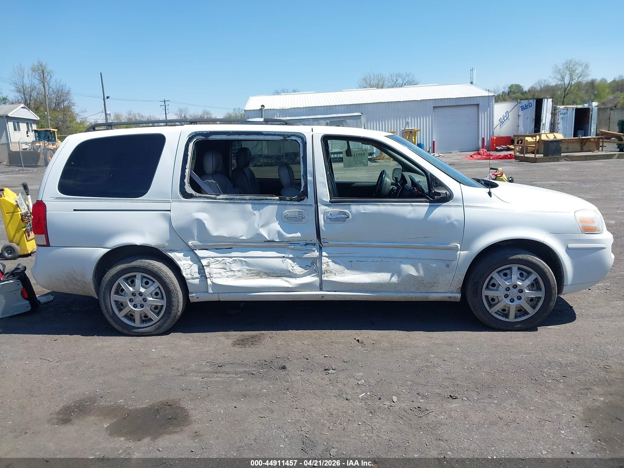 2006 Buick Terraza Cx White vin: 5GADV23LX6D127832