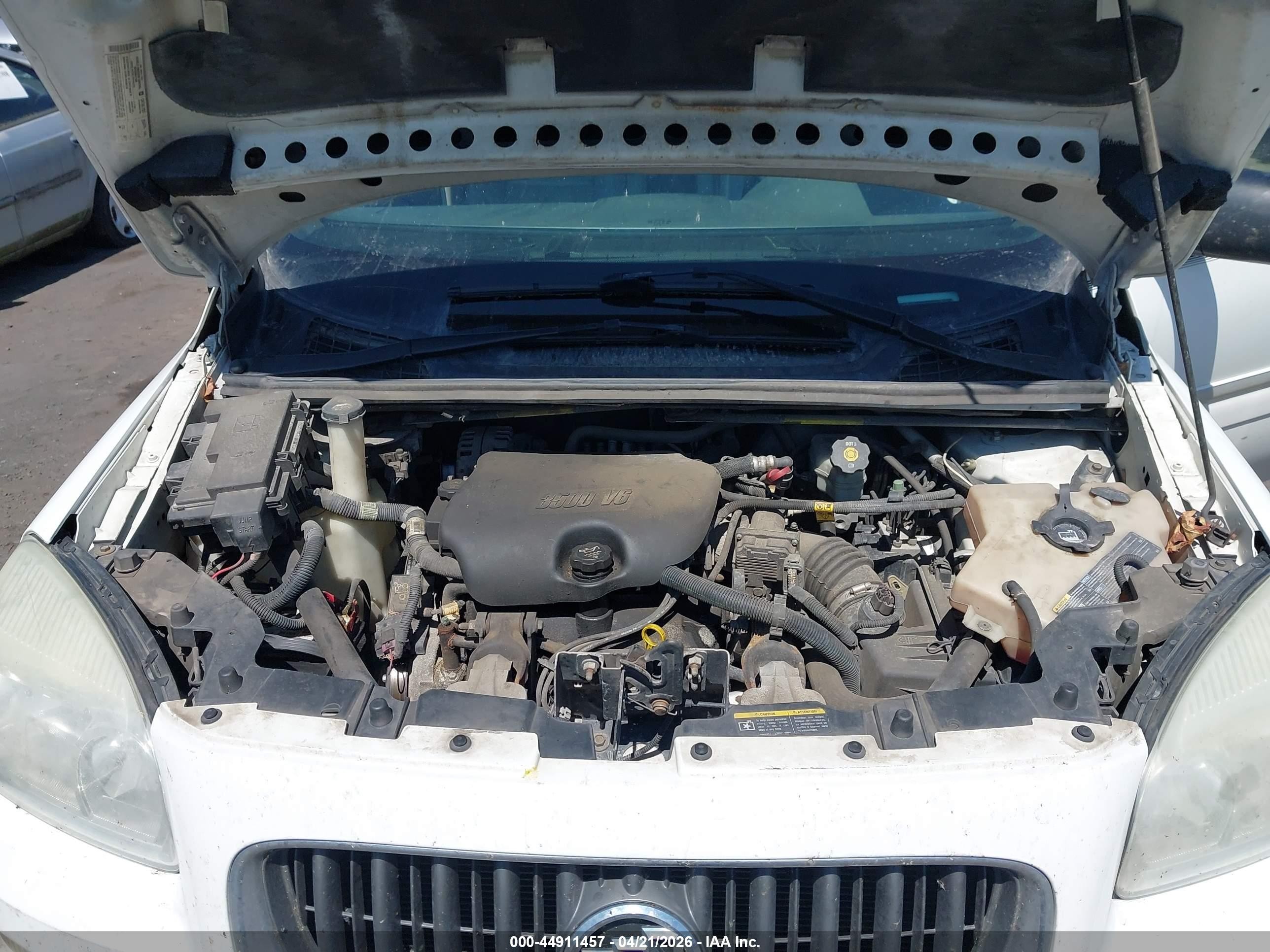 2006 Buick Terraza Cx White vin: 5GADV23LX6D127832