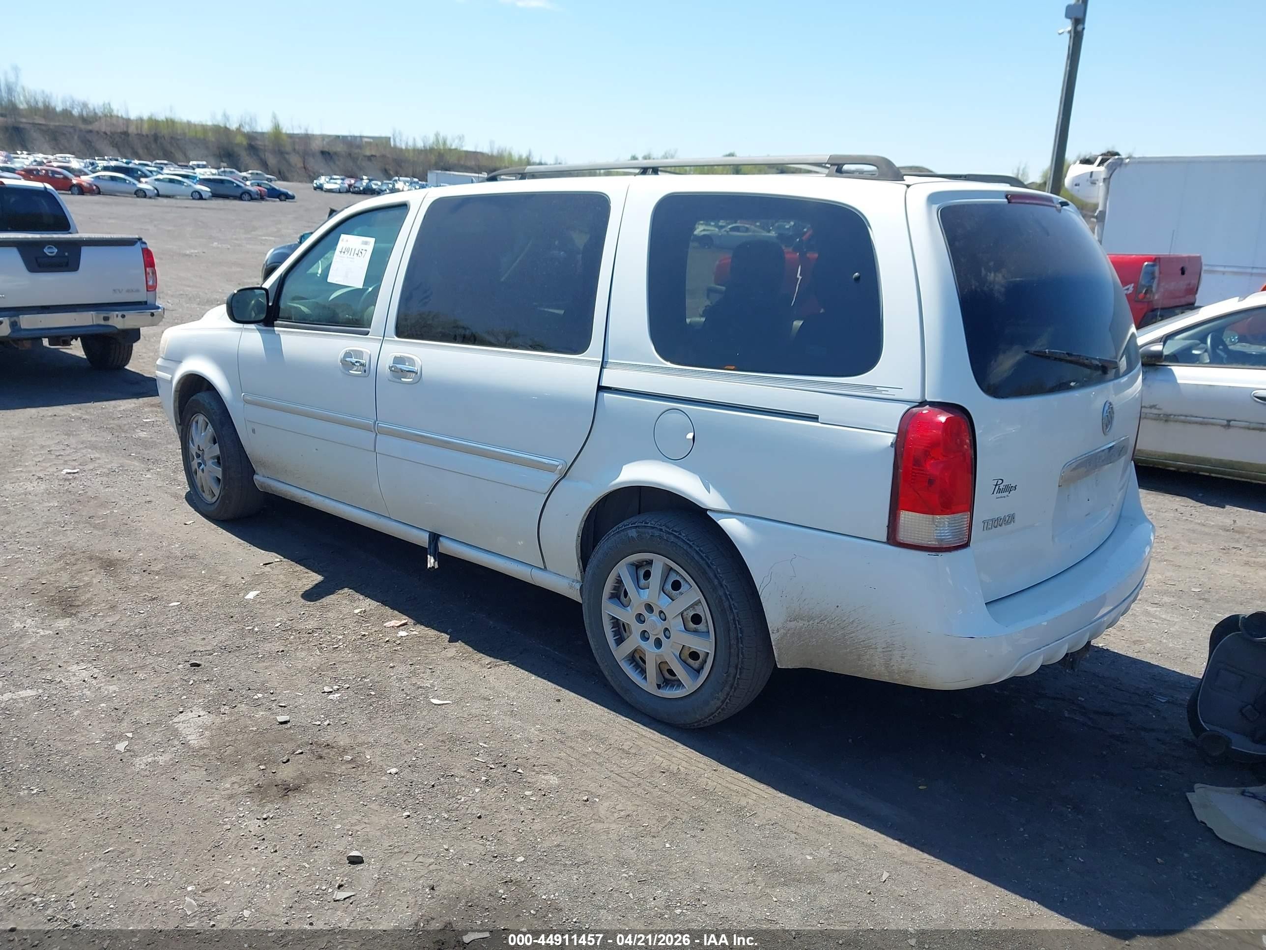 2006 Buick Terraza Cx White vin: 5GADV23LX6D127832