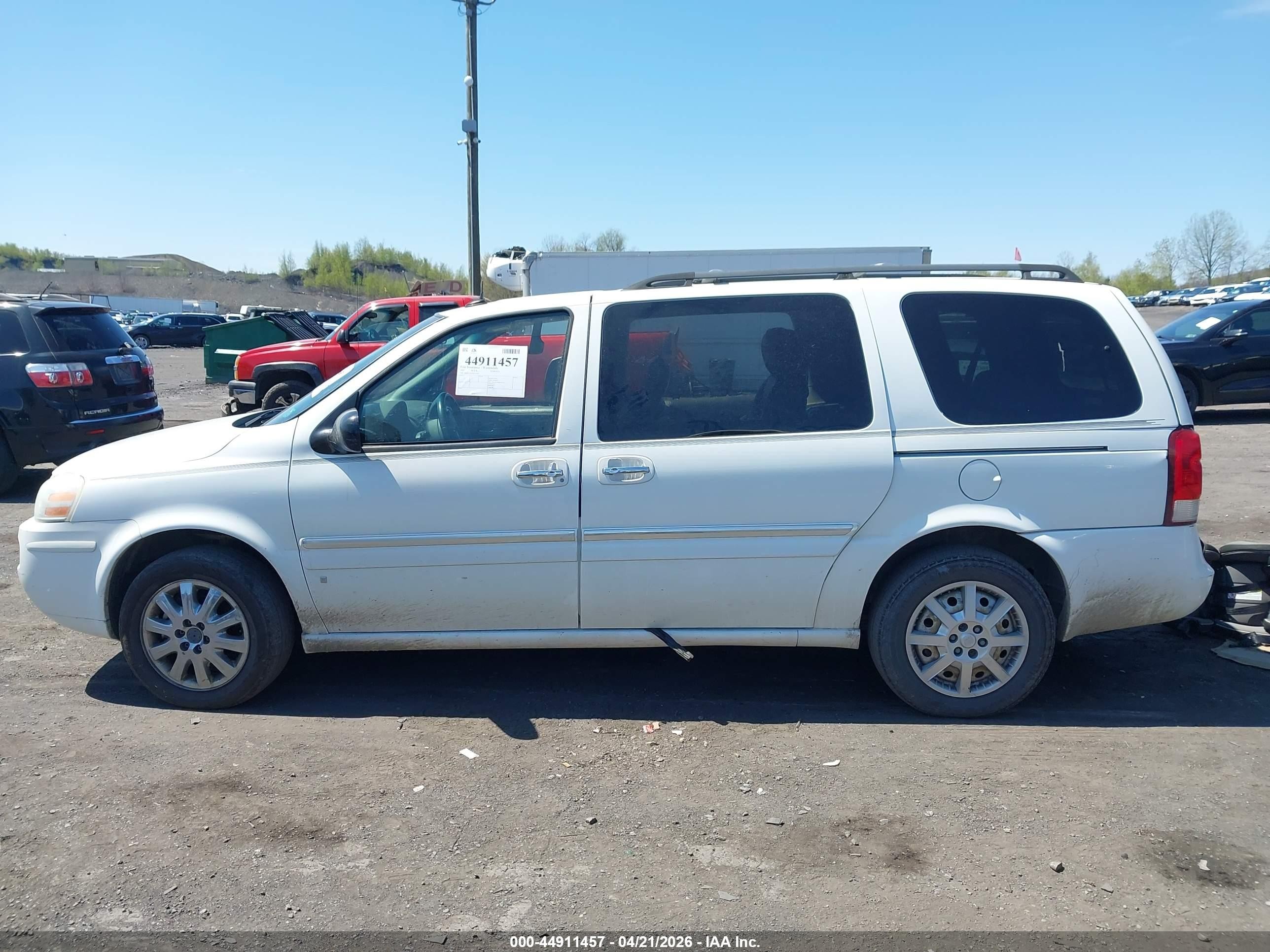 2006 Buick Terraza Cx White vin: 5GADV23LX6D127832