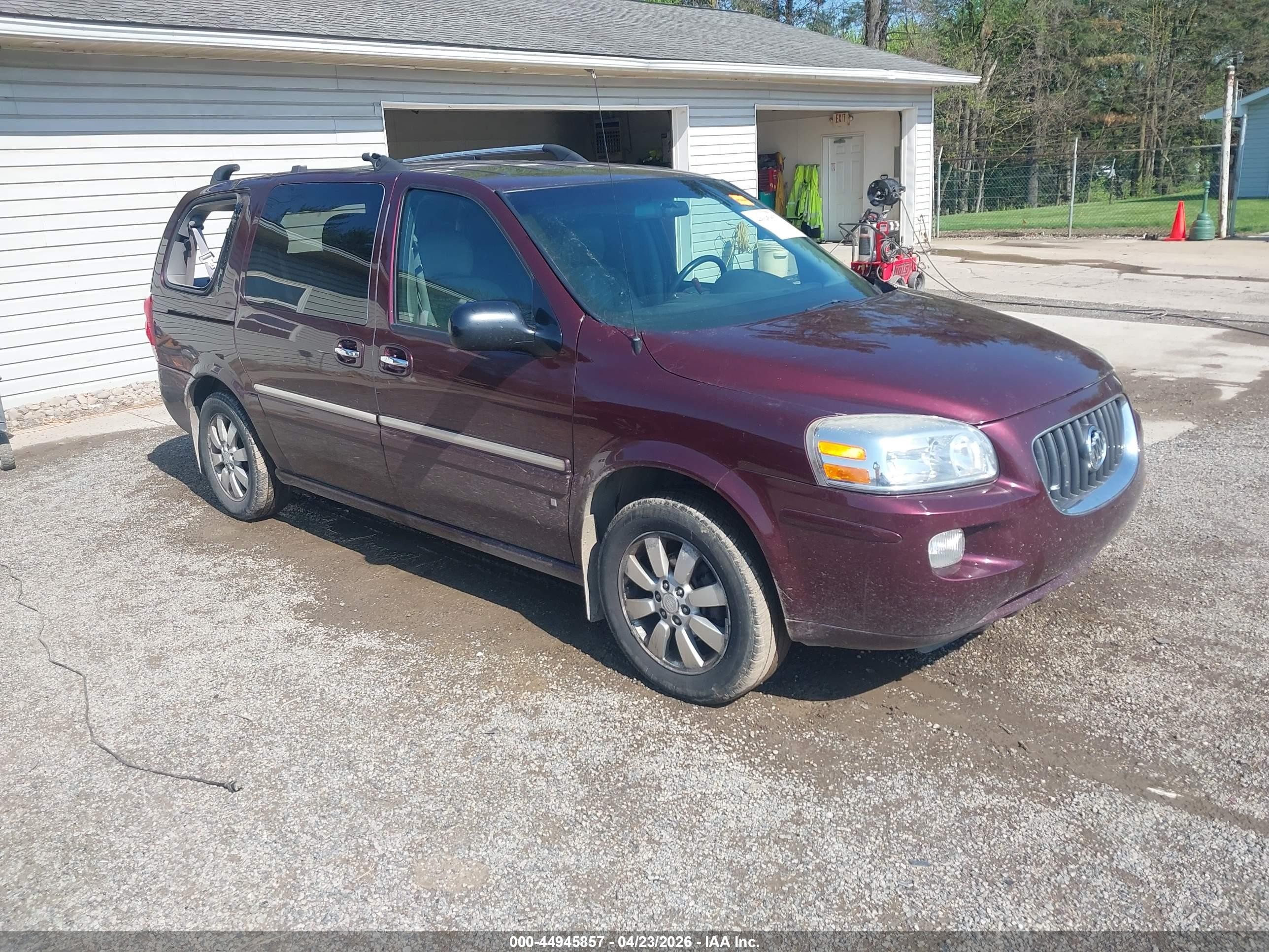 2007 Buick Terraza Cxl Burgundy vin: 5GADV33117D203380