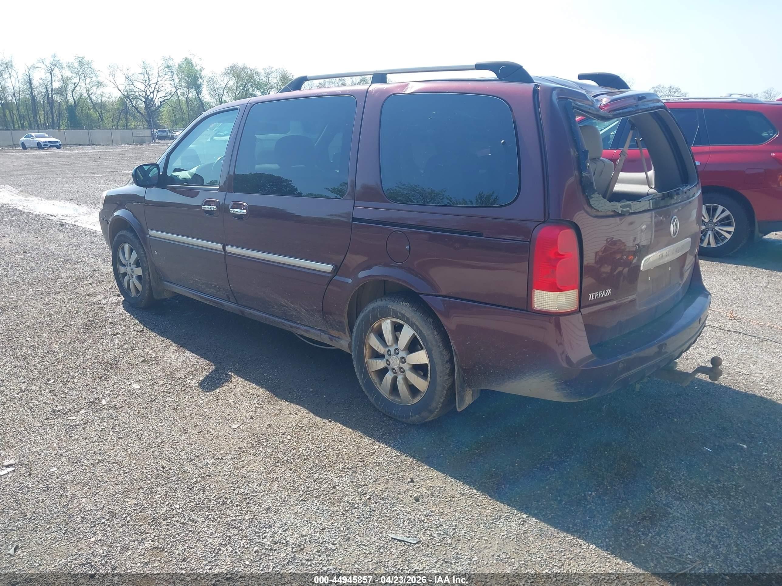 2007 Buick Terraza Cxl Burgundy vin: 5GADV33117D203380