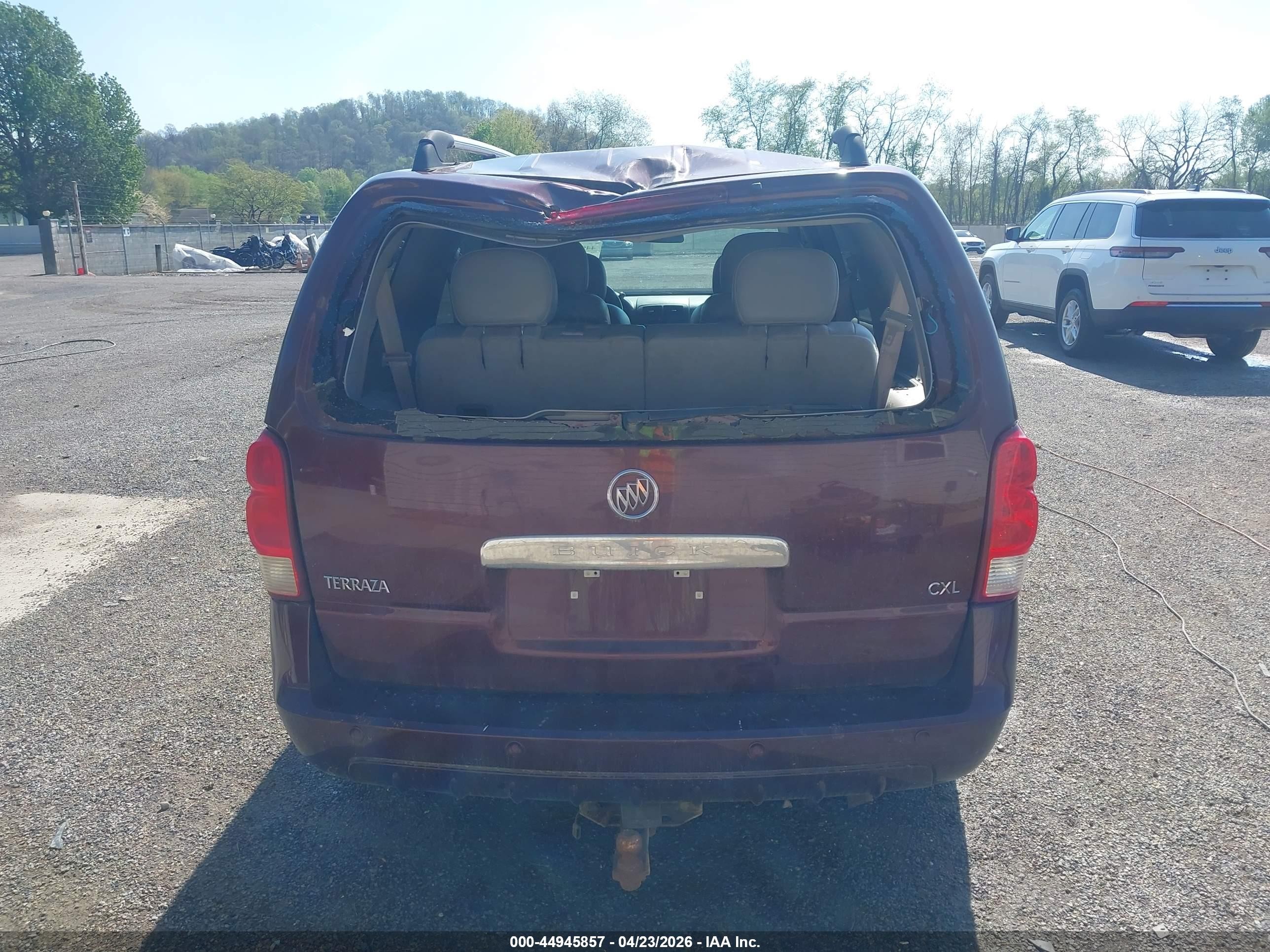 2007 Buick Terraza Cxl Burgundy vin: 5GADV33117D203380