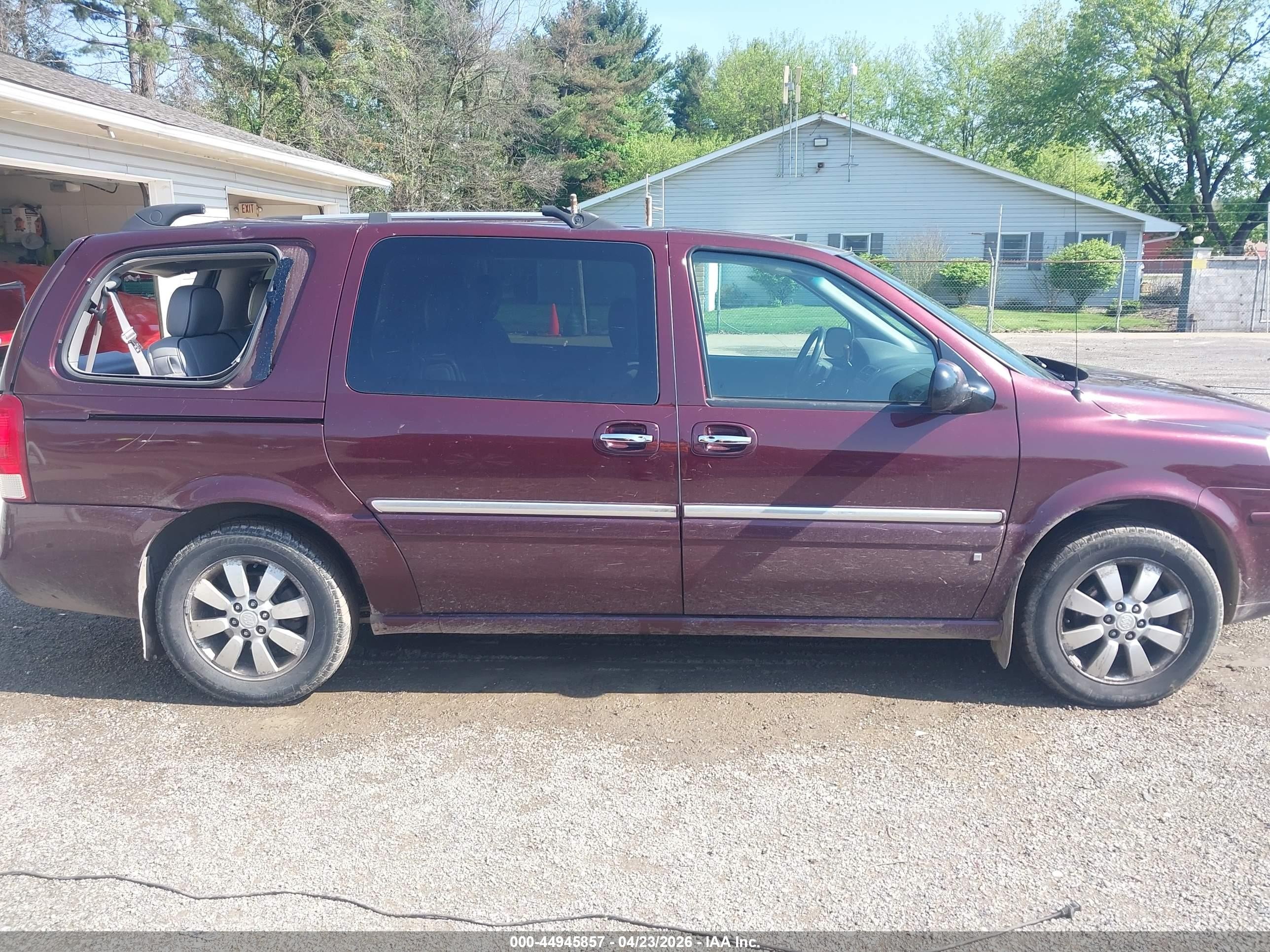 2007 Buick Terraza Cxl Burgundy vin: 5GADV33117D203380