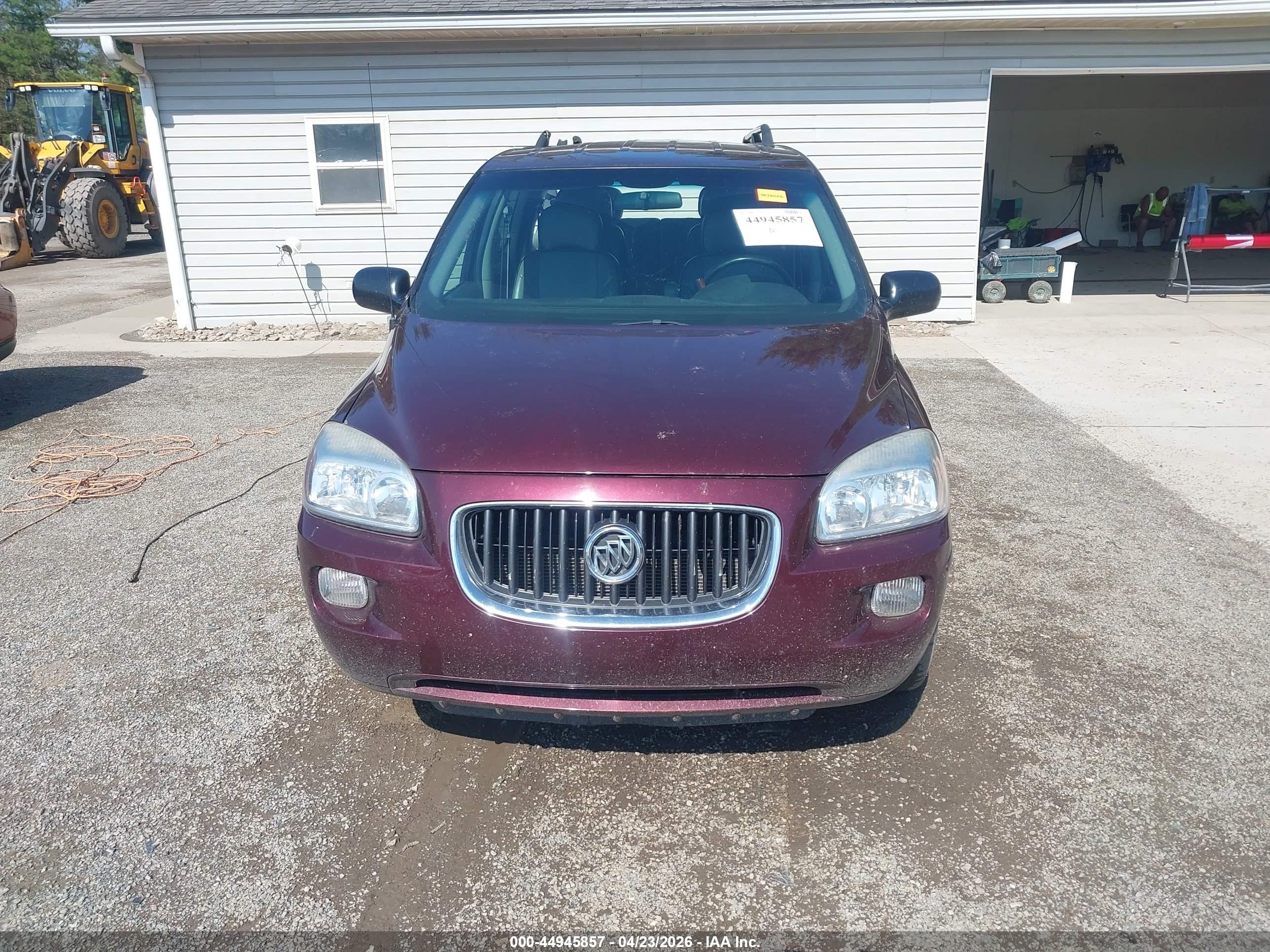 2007 Buick Terraza Cxl Burgundy vin: 5GADV33117D203380