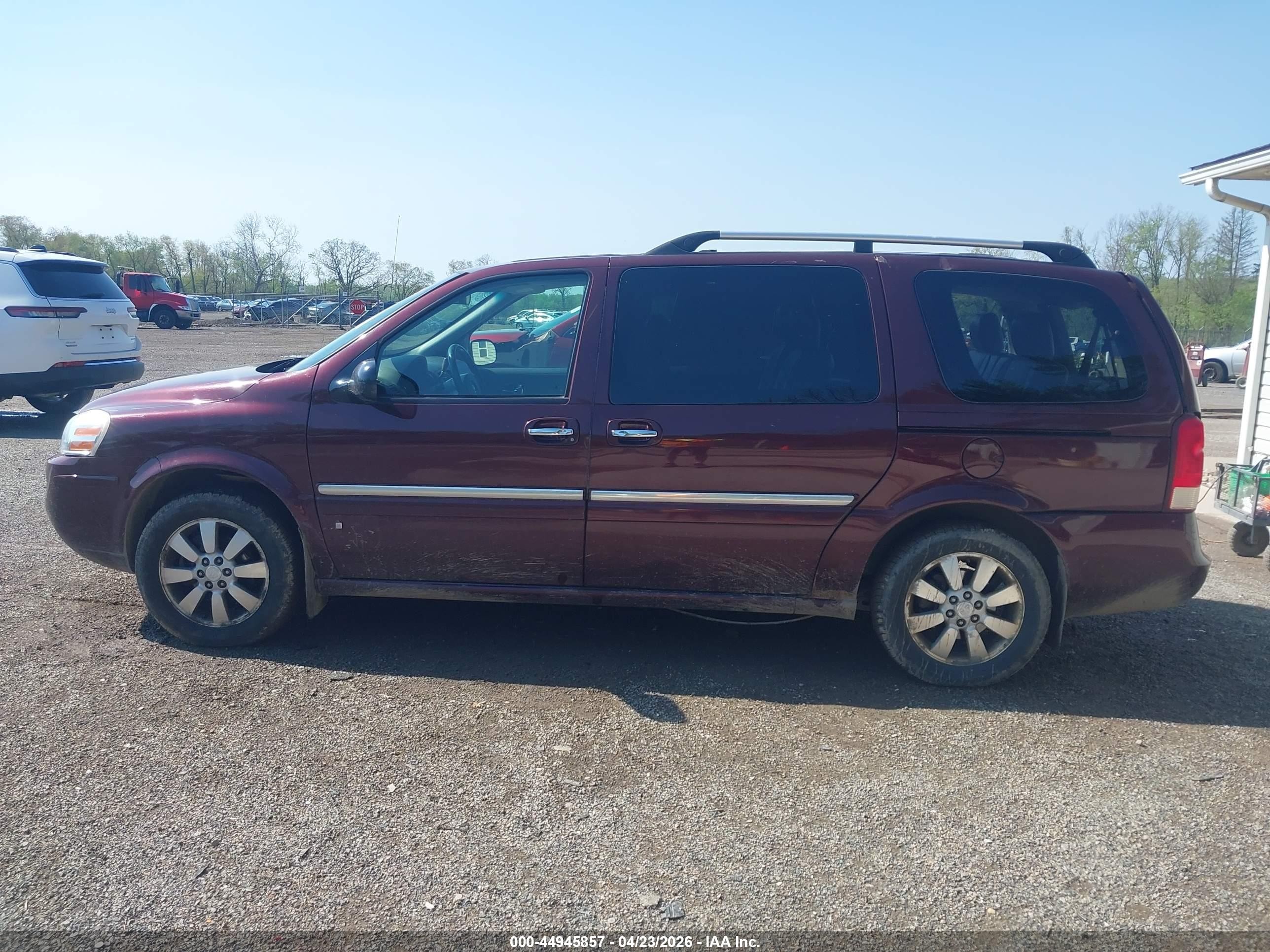 2007 Buick Terraza Cxl Burgundy vin: 5GADV33117D203380
