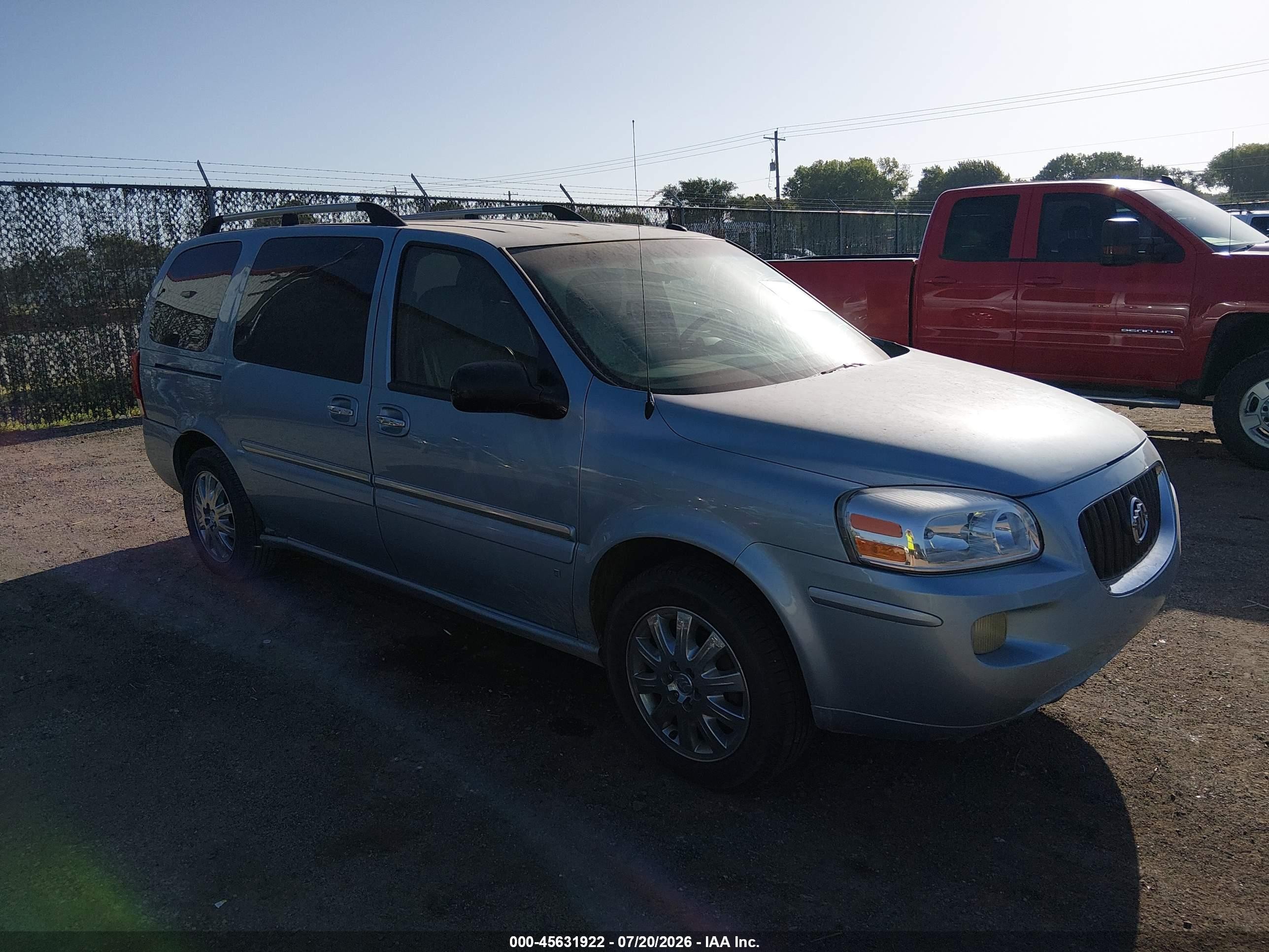 2007 Buick Terraza Cxl Blue vin: 5GADV33167D125629
