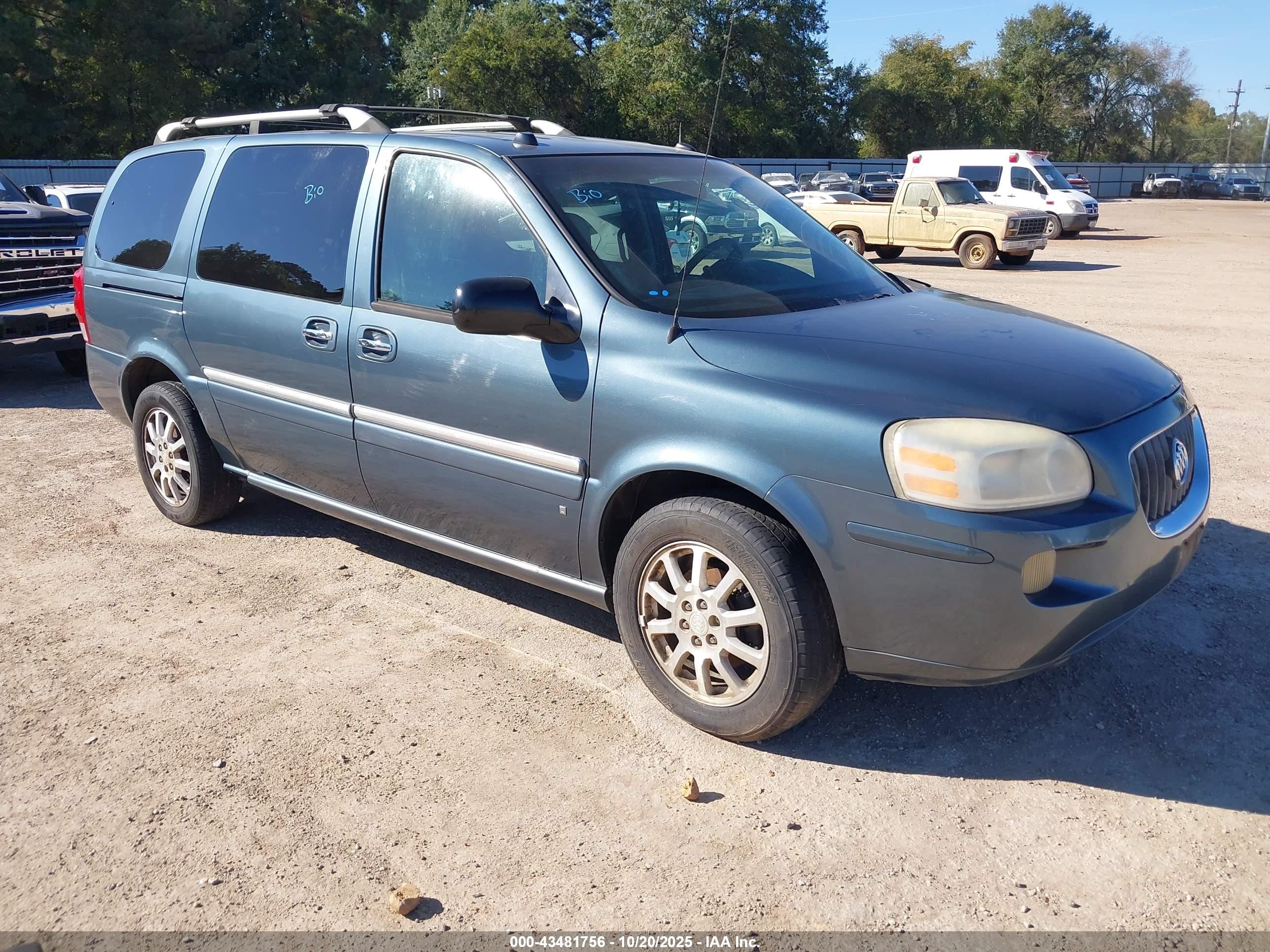 2006 Buick Terraza Cxl Blue vin: 5GADV33L56D198877