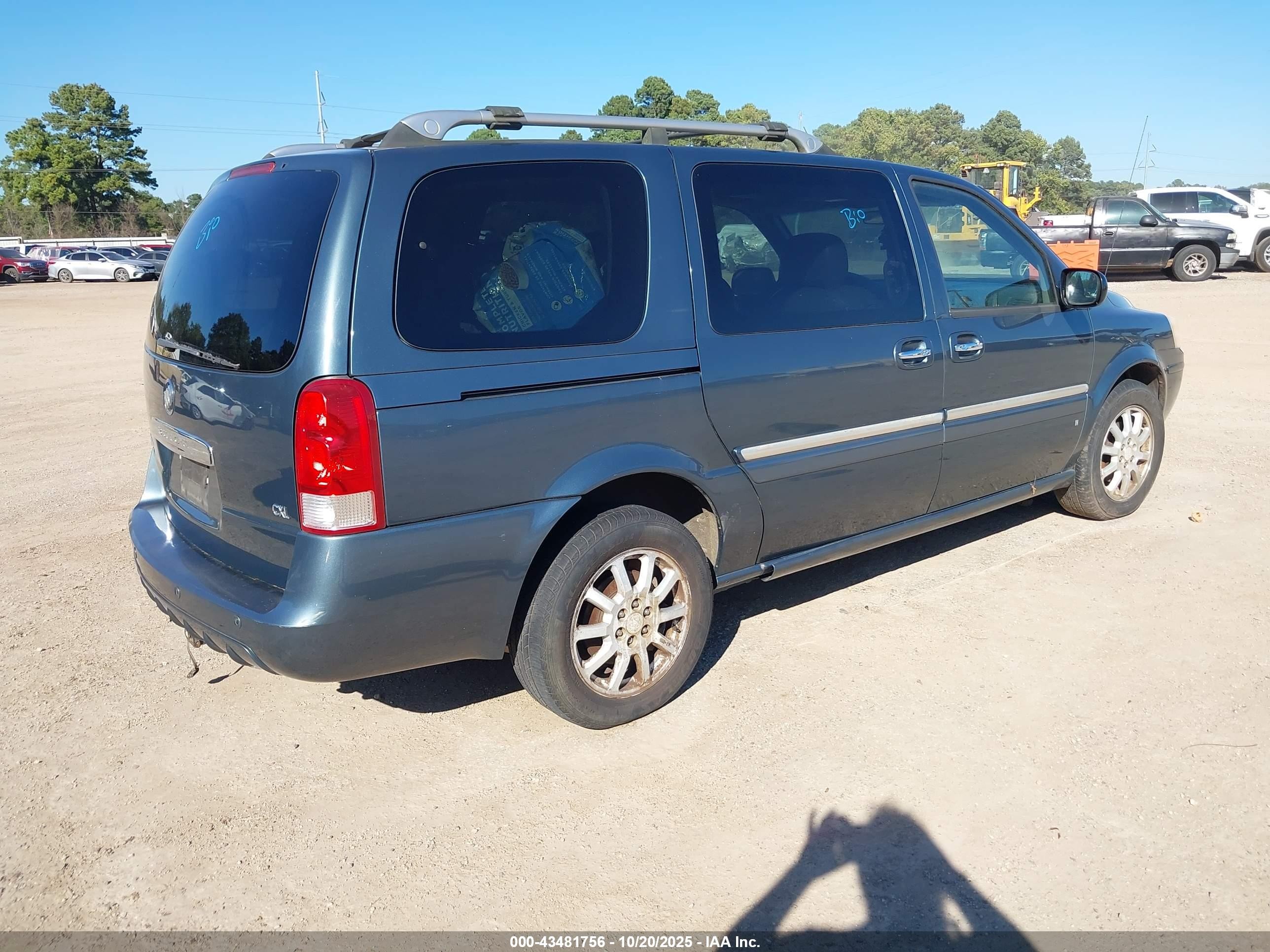 2006 Buick Terraza Cxl Blue vin: 5GADV33L56D198877