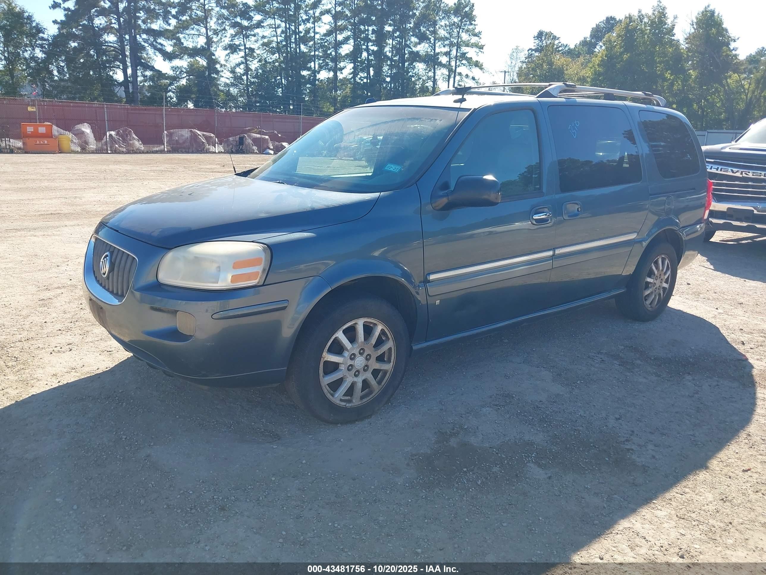 2006 Buick Terraza Cxl Blue vin: 5GADV33L56D198877