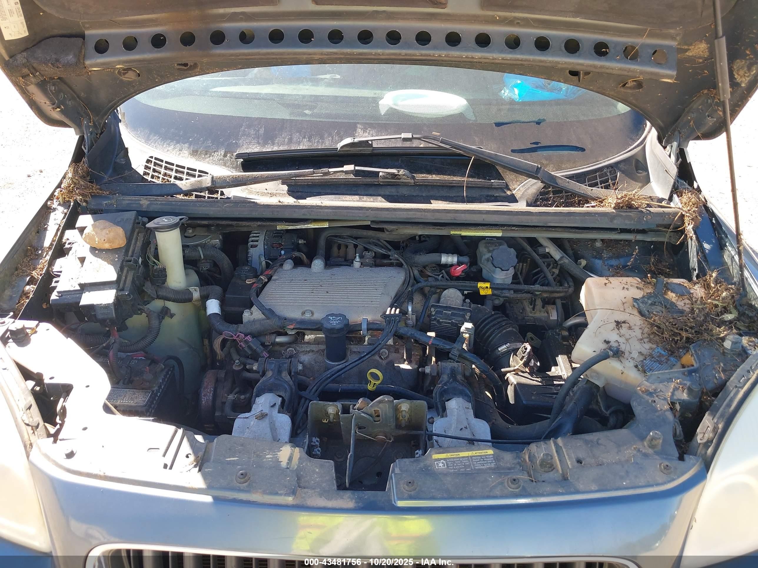 2006 Buick Terraza Cxl Blue vin: 5GADV33L56D198877