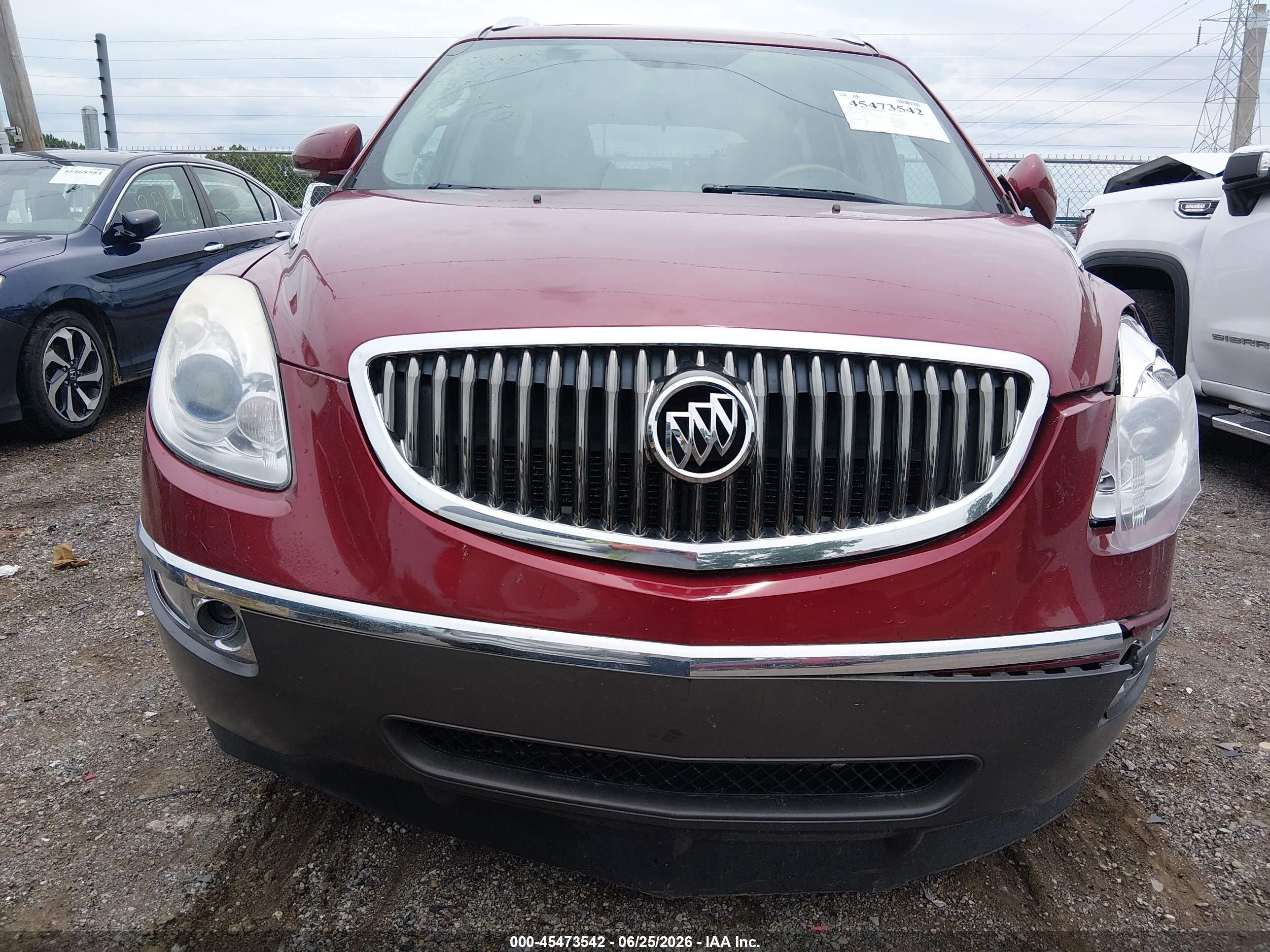 2009 Buick Enclave Cx Red vin: 5GAER13D39J197660