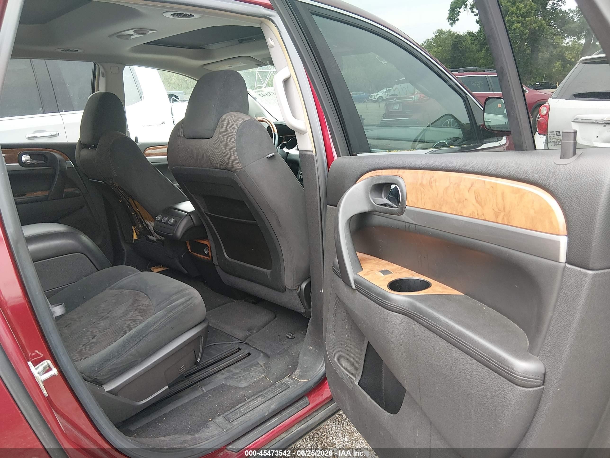 2009 Buick Enclave Cx Red vin: 5GAER13D39J197660