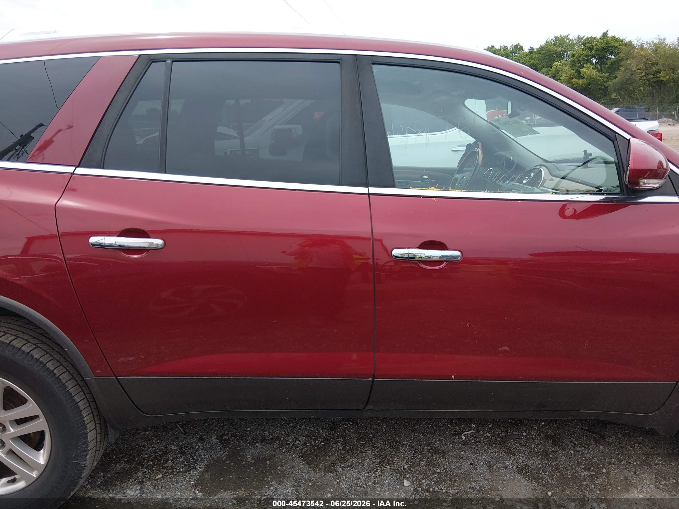 2009 Buick Enclave Cx Red vin: 5GAER13D39J197660