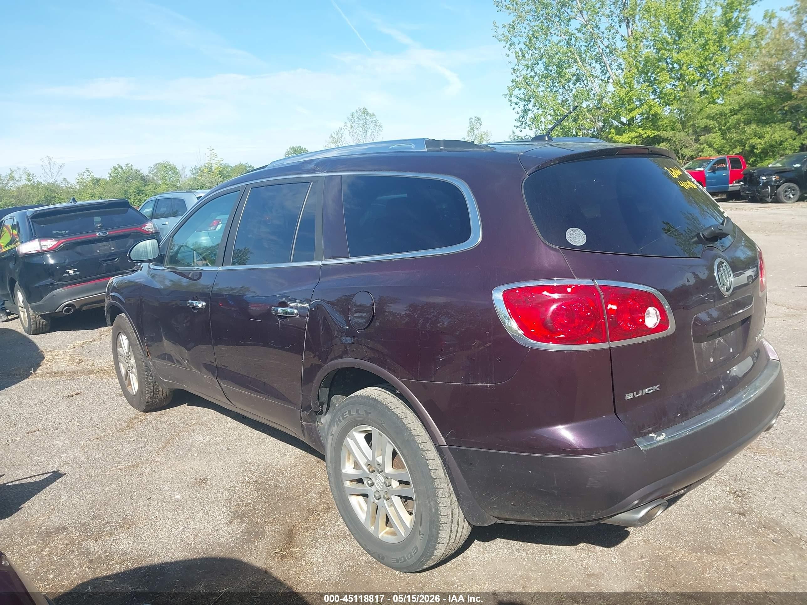 2009 Buick Enclave Cx Maroon vin: 5GAER13D49J213154