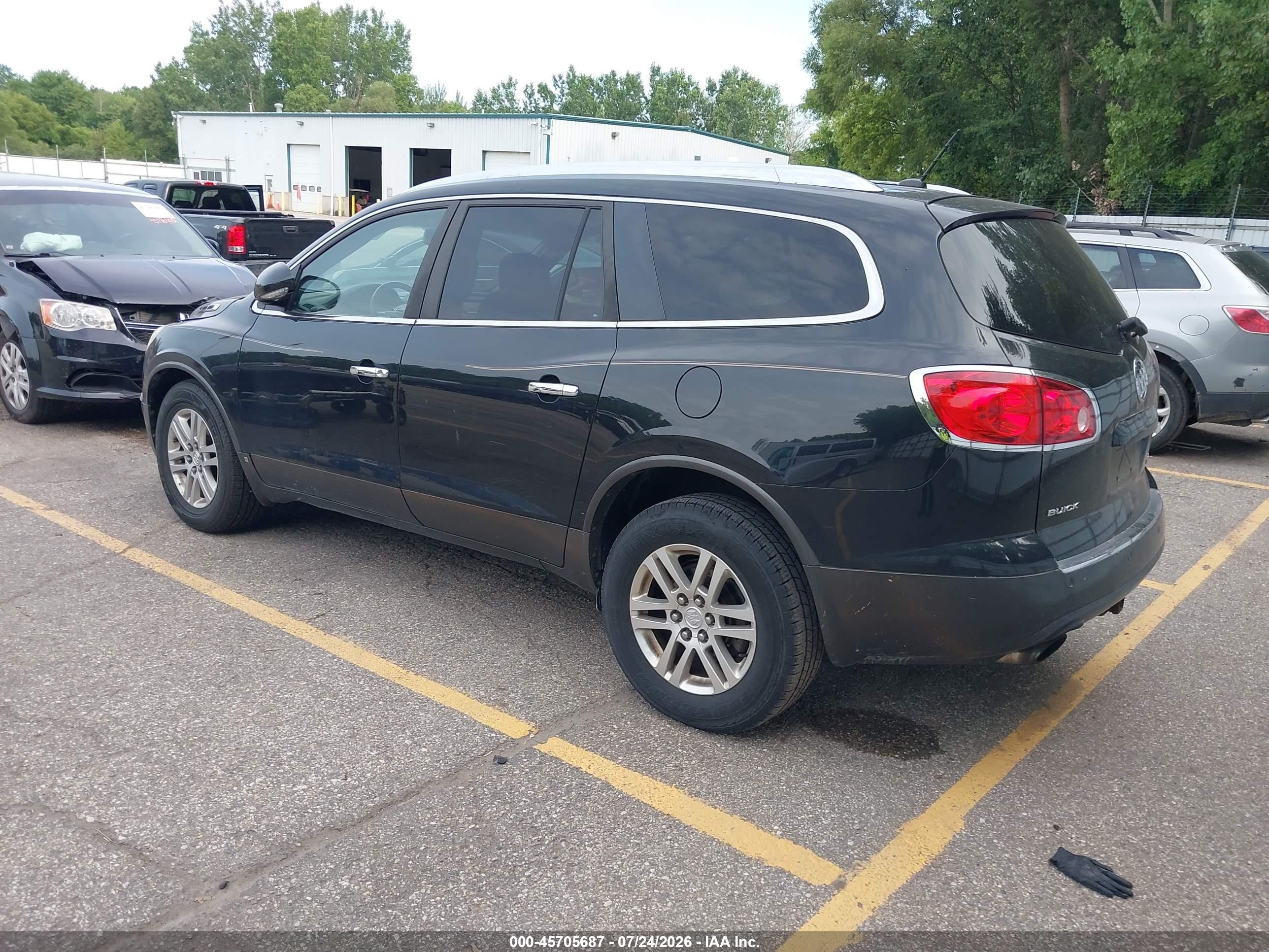 2009 Buick Enclave Cx Черный vin: 5GAER13D69J144032