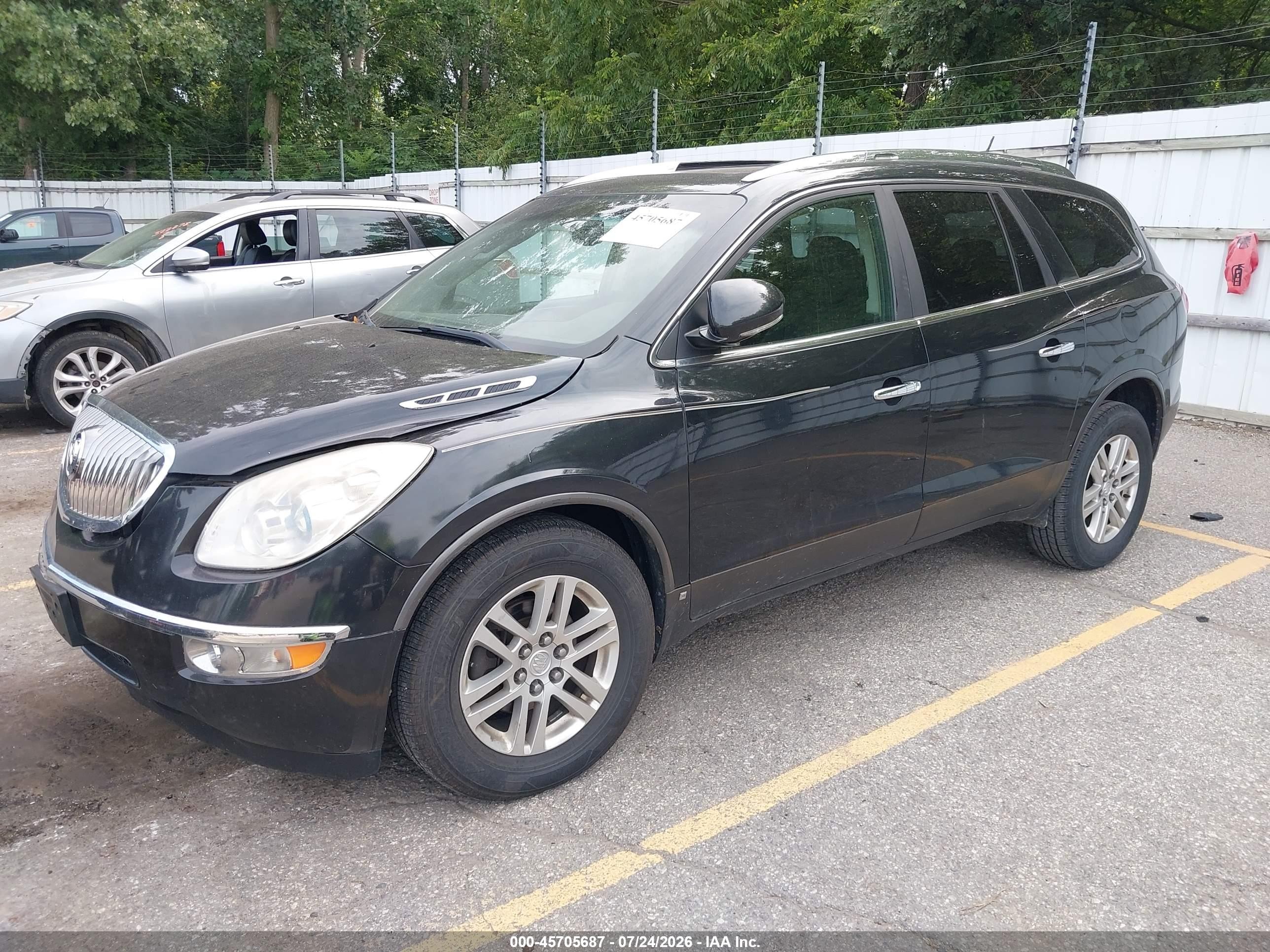 2009 Buick Enclave Cx Черный vin: 5GAER13D69J144032