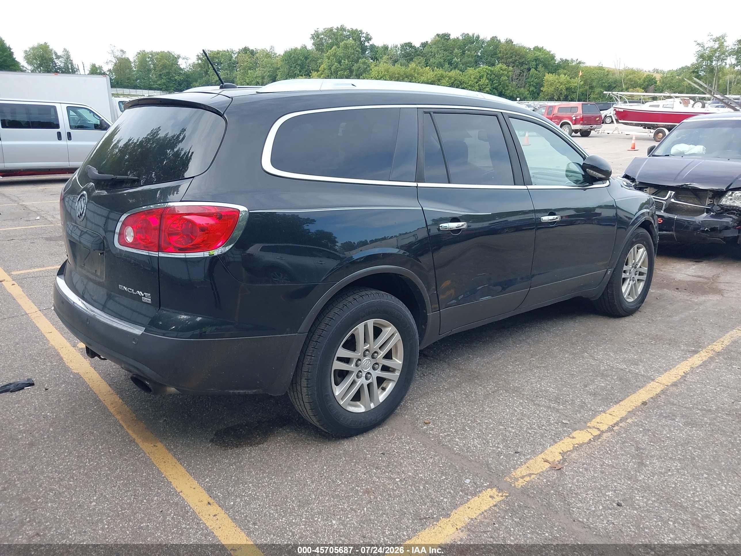 2009 Buick Enclave Cx Черный vin: 5GAER13D69J144032
