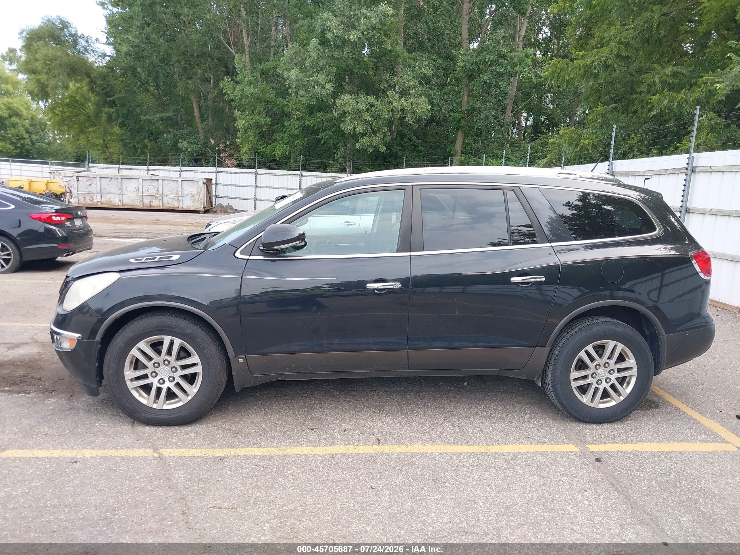 2009 Buick Enclave Cx Черный vin: 5GAER13D69J144032