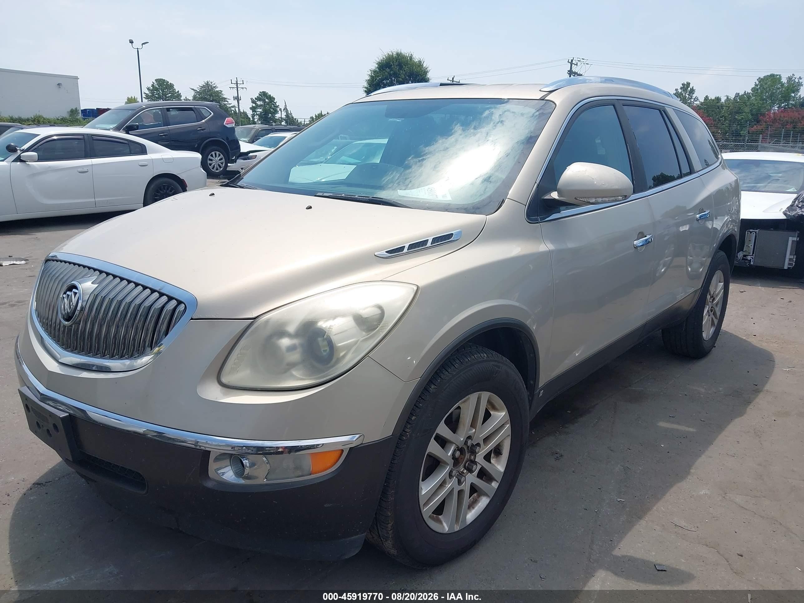 2009 Buick Enclave Cx Beige vin: 5GAER13D79J170610