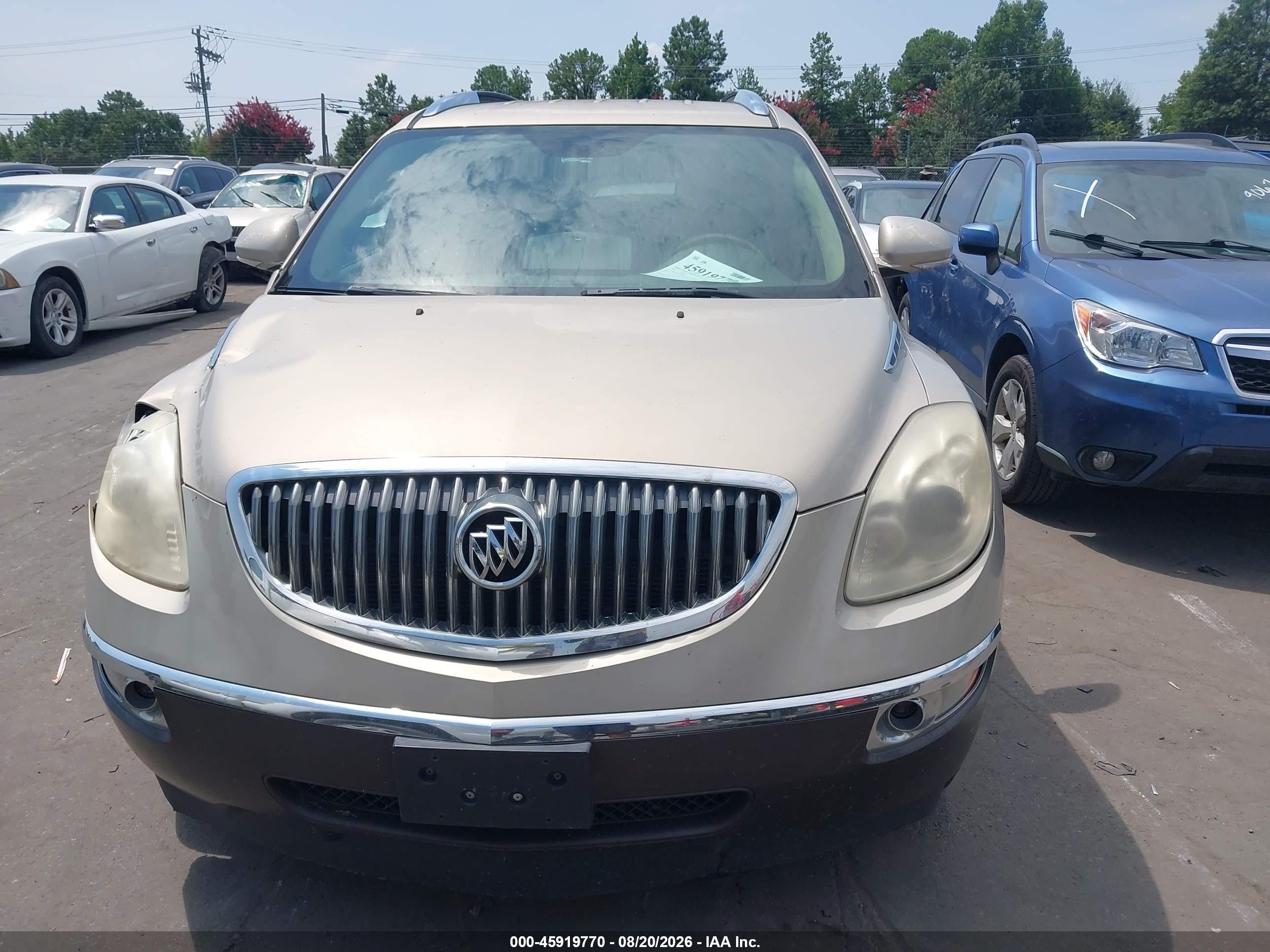 2009 Buick Enclave Cx Beige vin: 5GAER13D79J170610