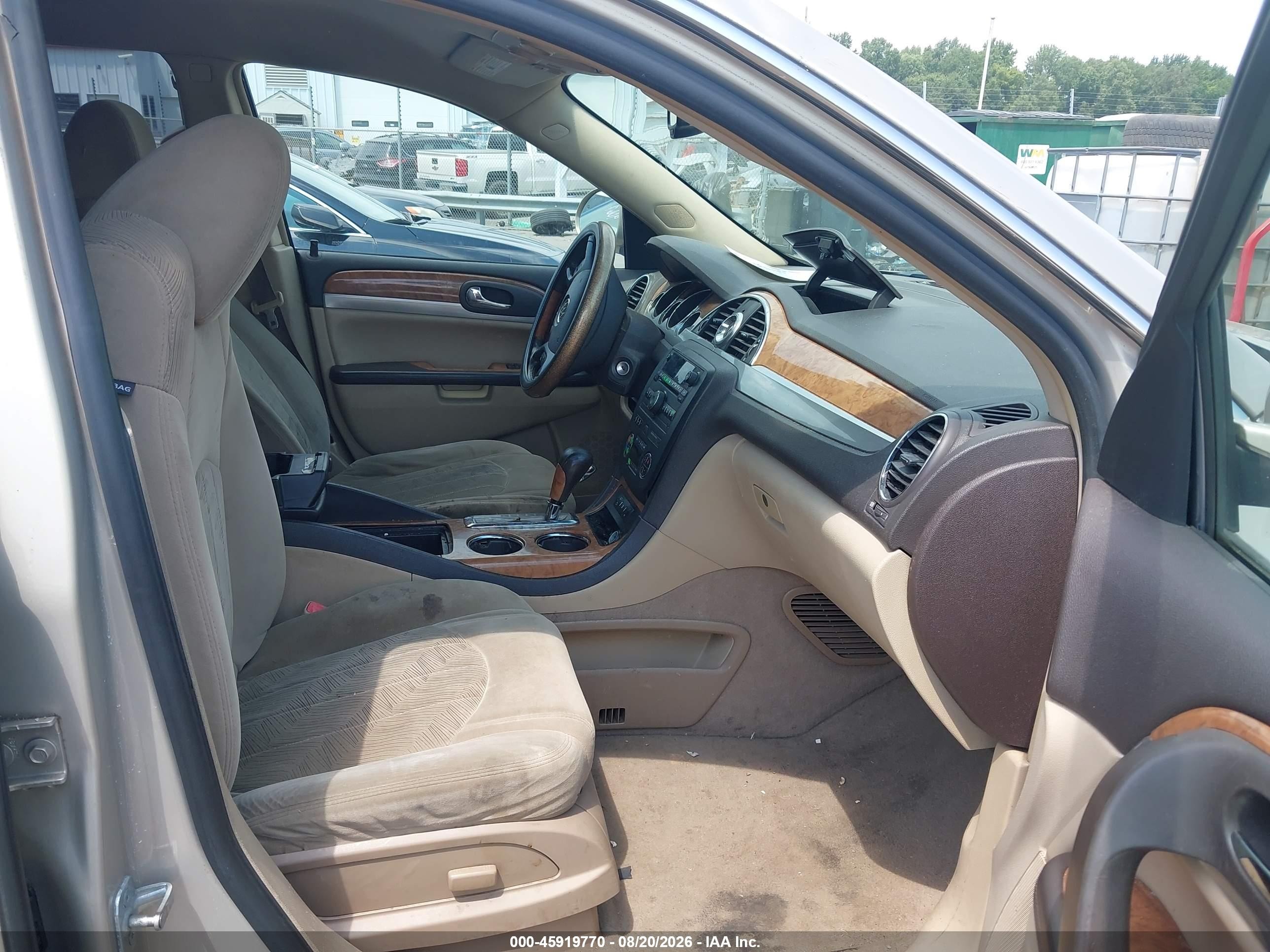 2009 Buick Enclave Cx Beige vin: 5GAER13D79J170610