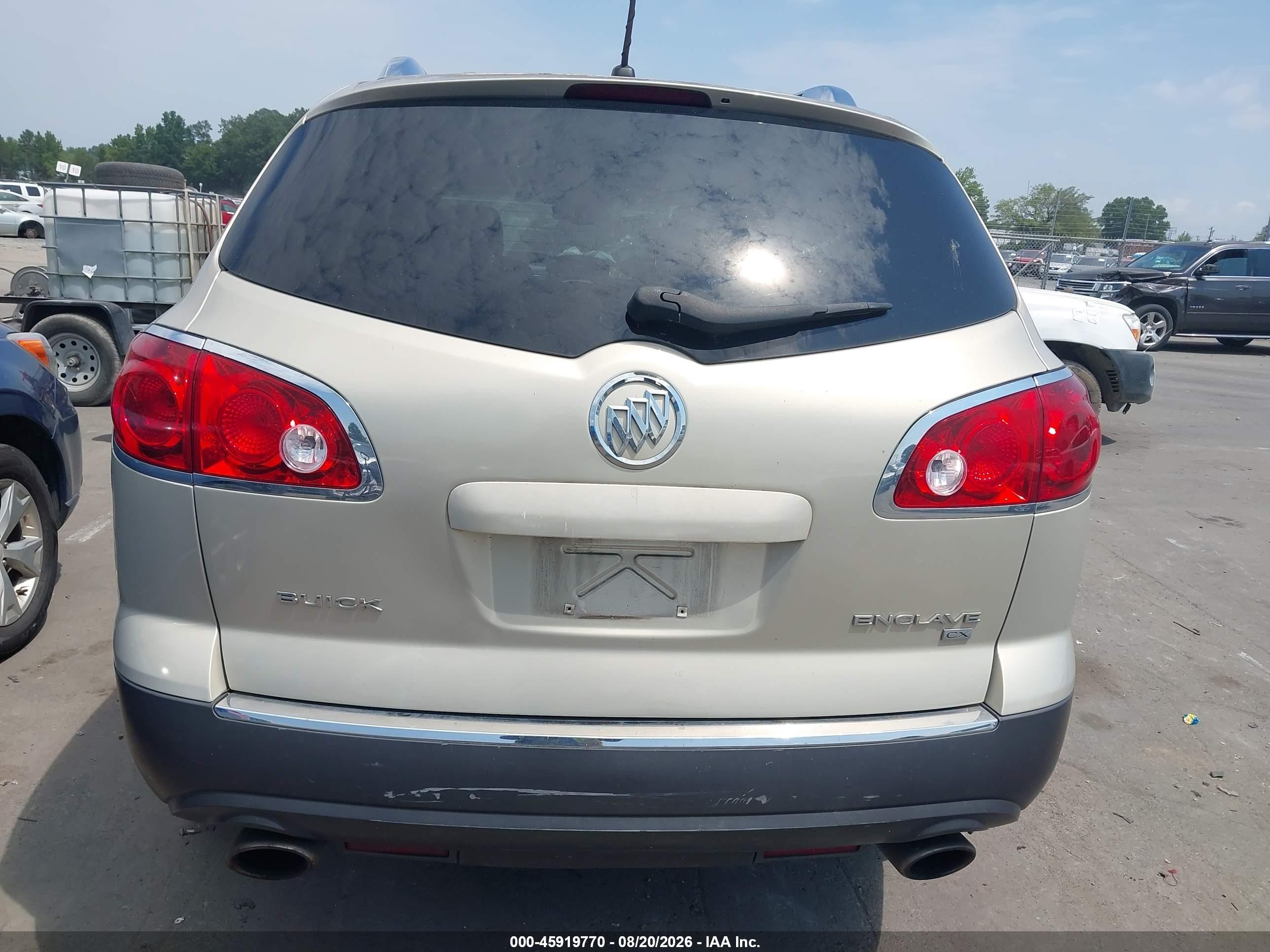 2009 Buick Enclave Cx Beige vin: 5GAER13D79J170610