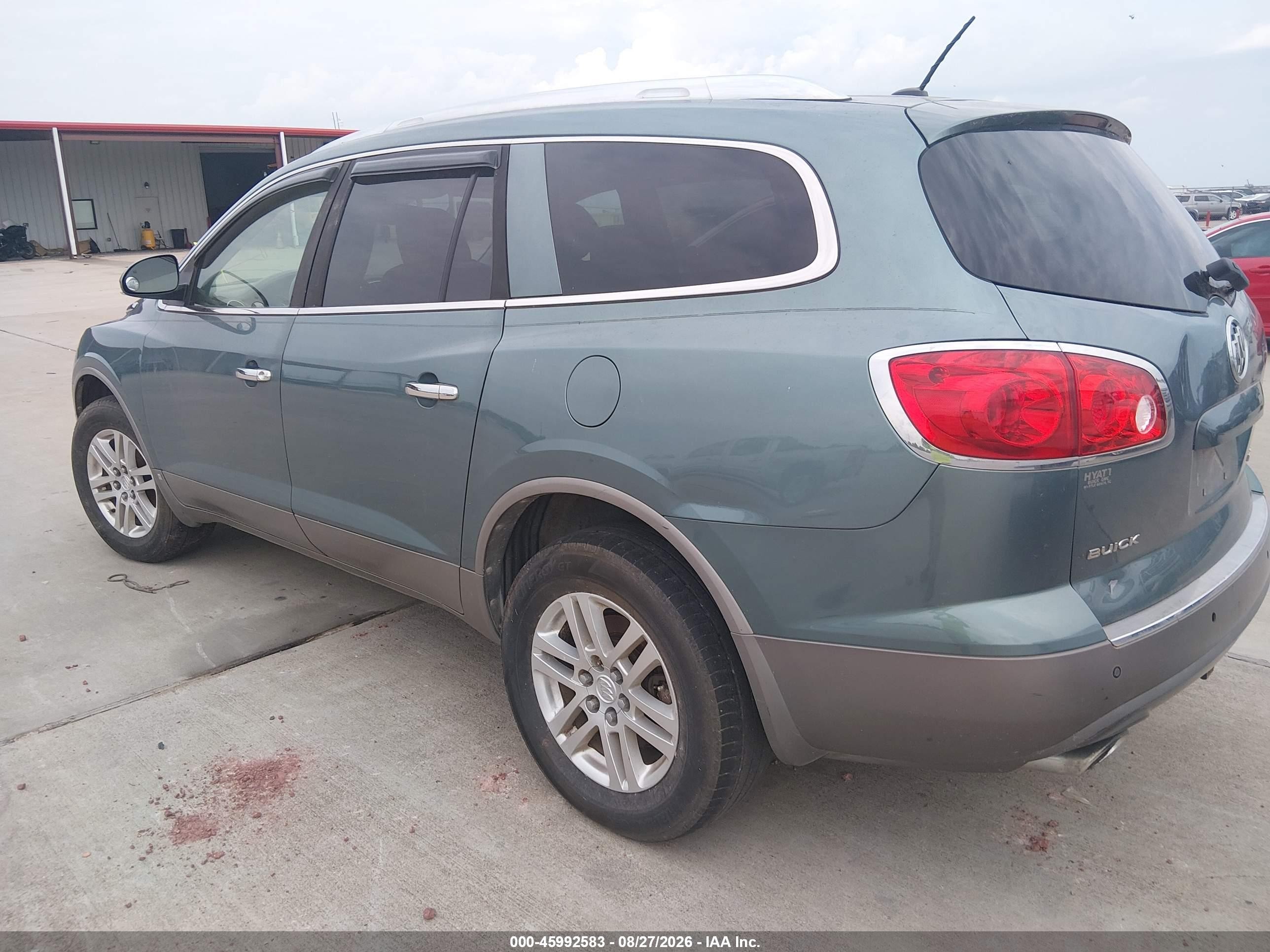 2009 Buick Enclave Cx Teal vin: 5GAER13D99J191605