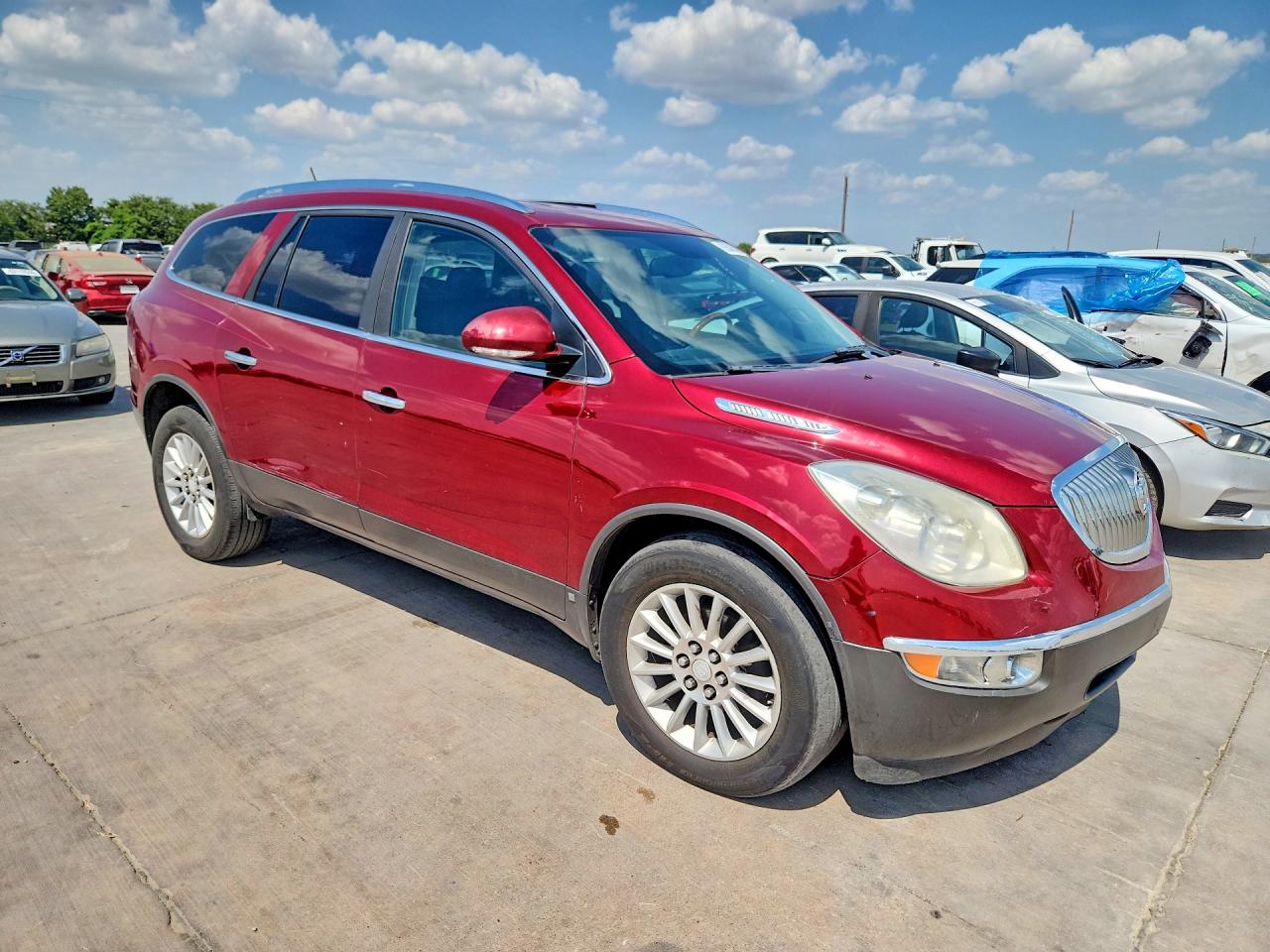 2008 Buick Enclave Cxl Red vin: 5GAER23718J147192