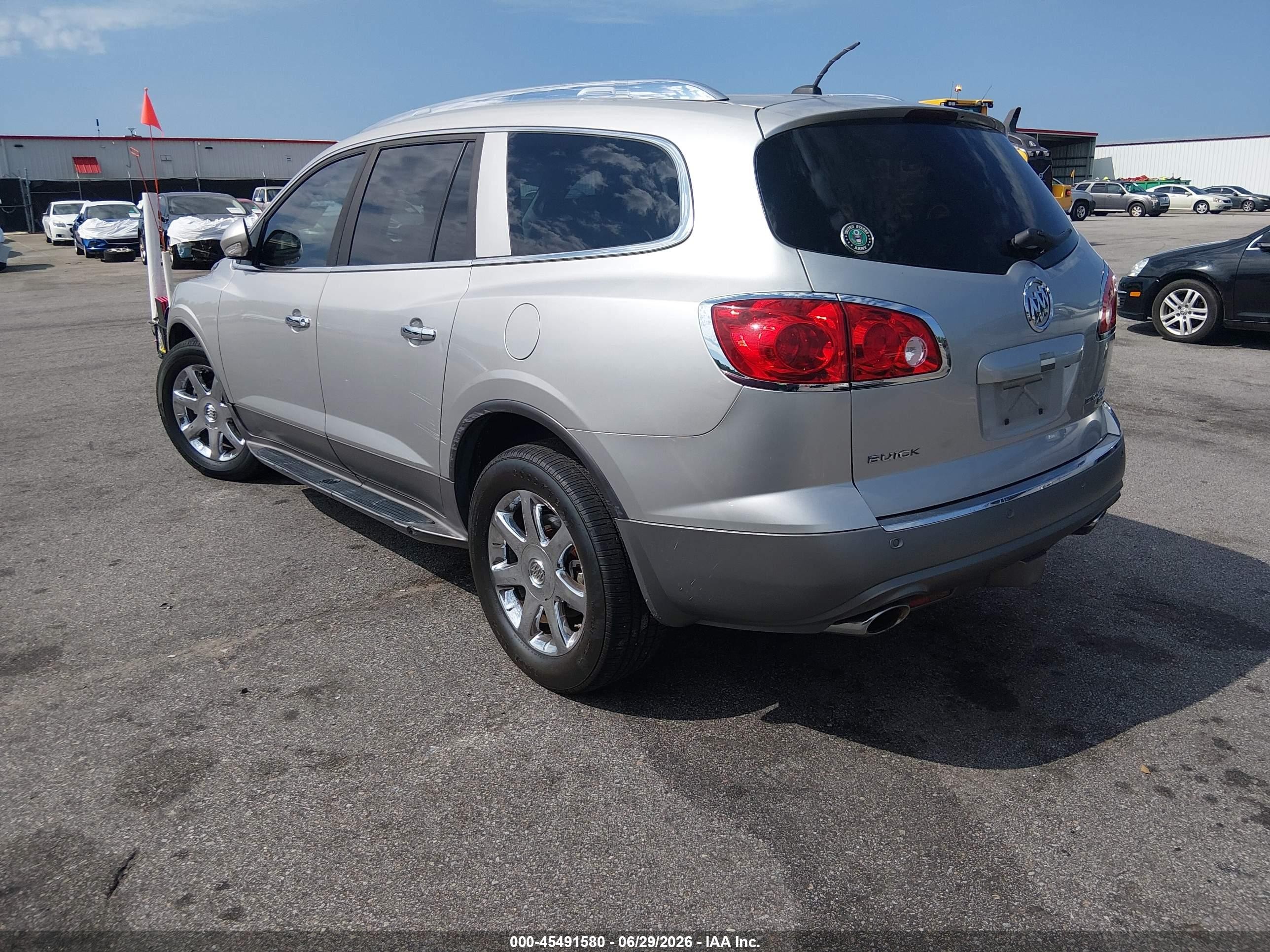 2008 Buick Enclave Cxl Silver vin: 5GAER23728J107154