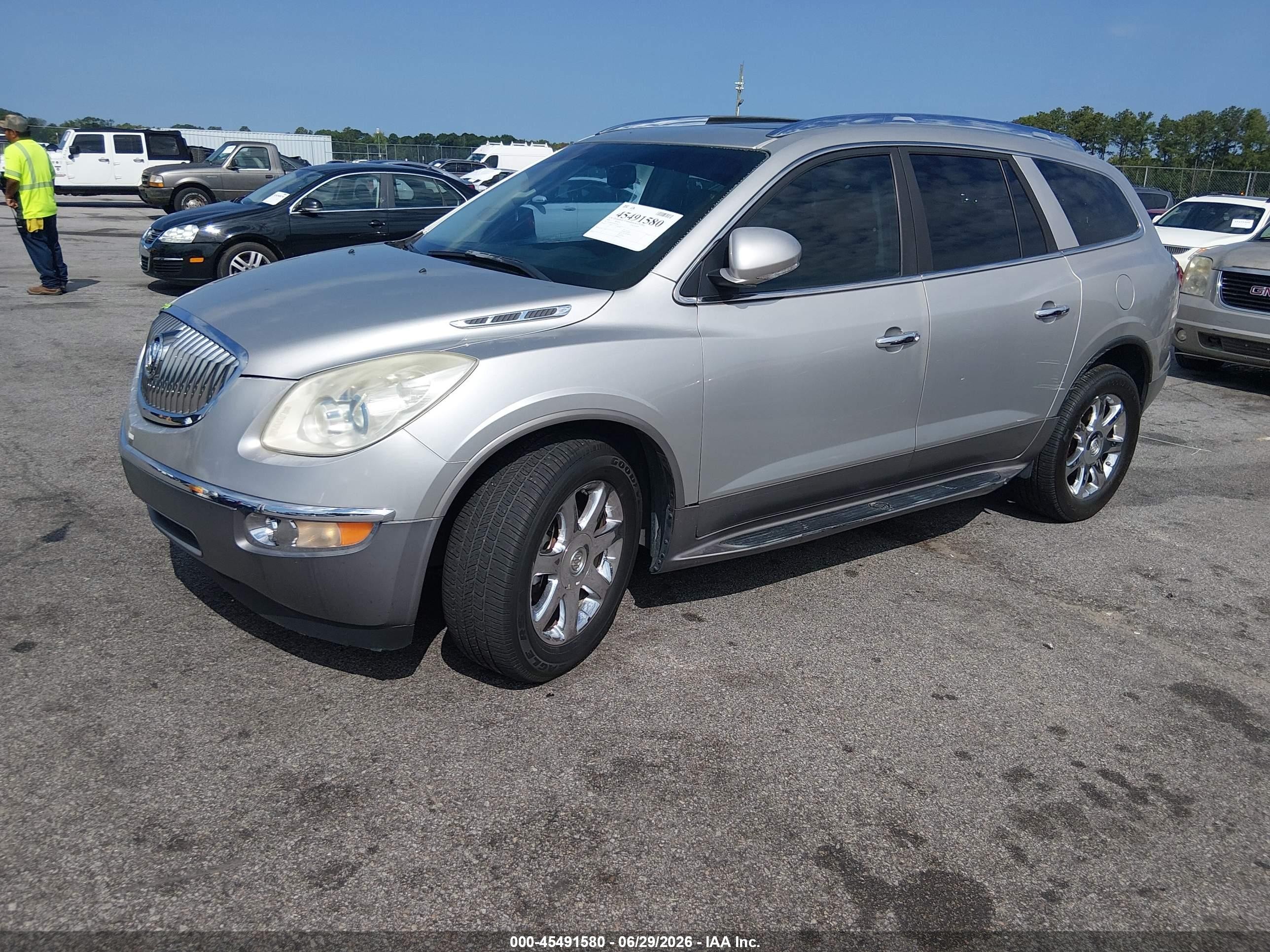2008 Buick Enclave Cxl Silver vin: 5GAER23728J107154