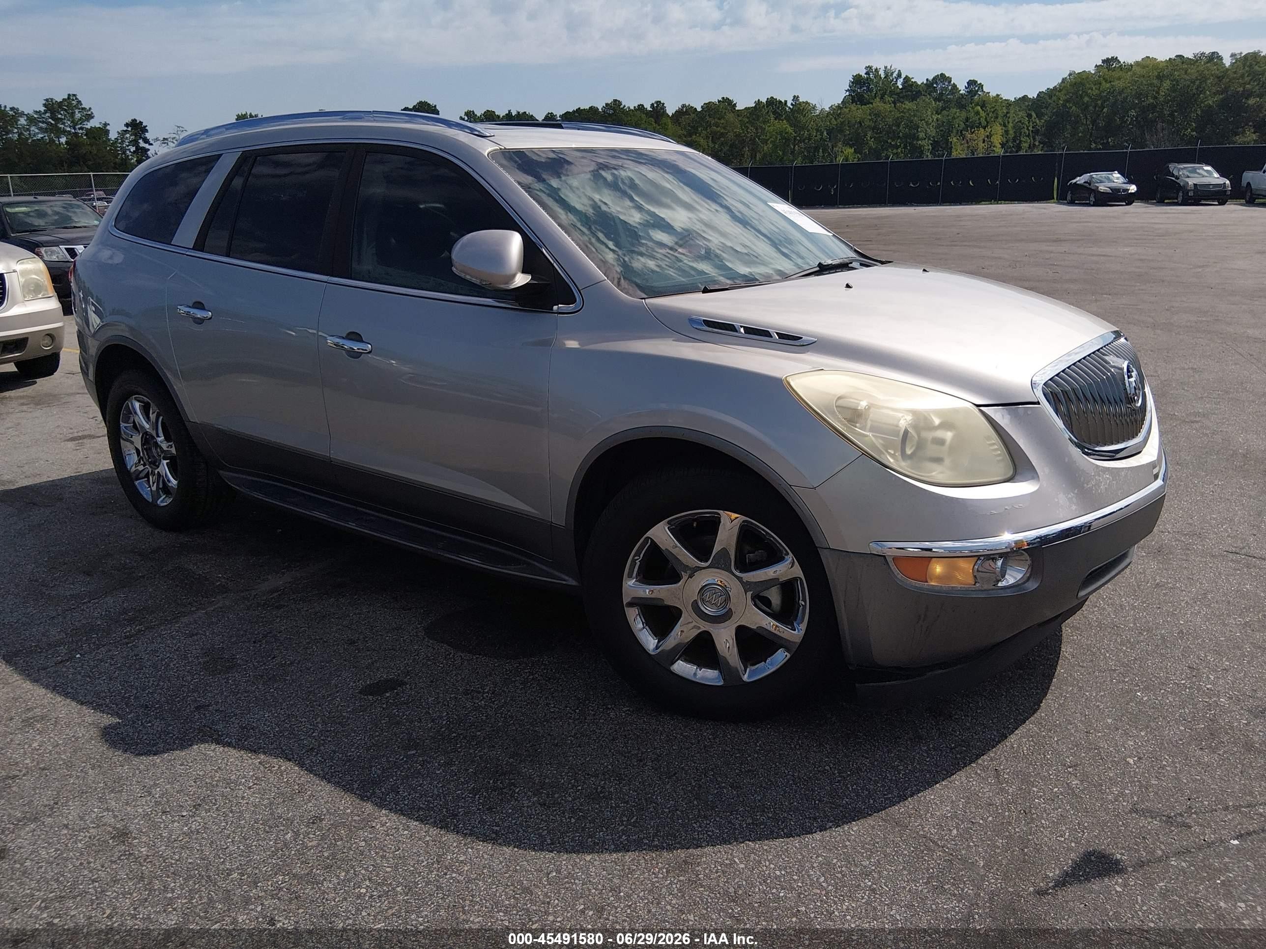 2008 Buick Enclave Cxl Silver vin: 5GAER23728J107154