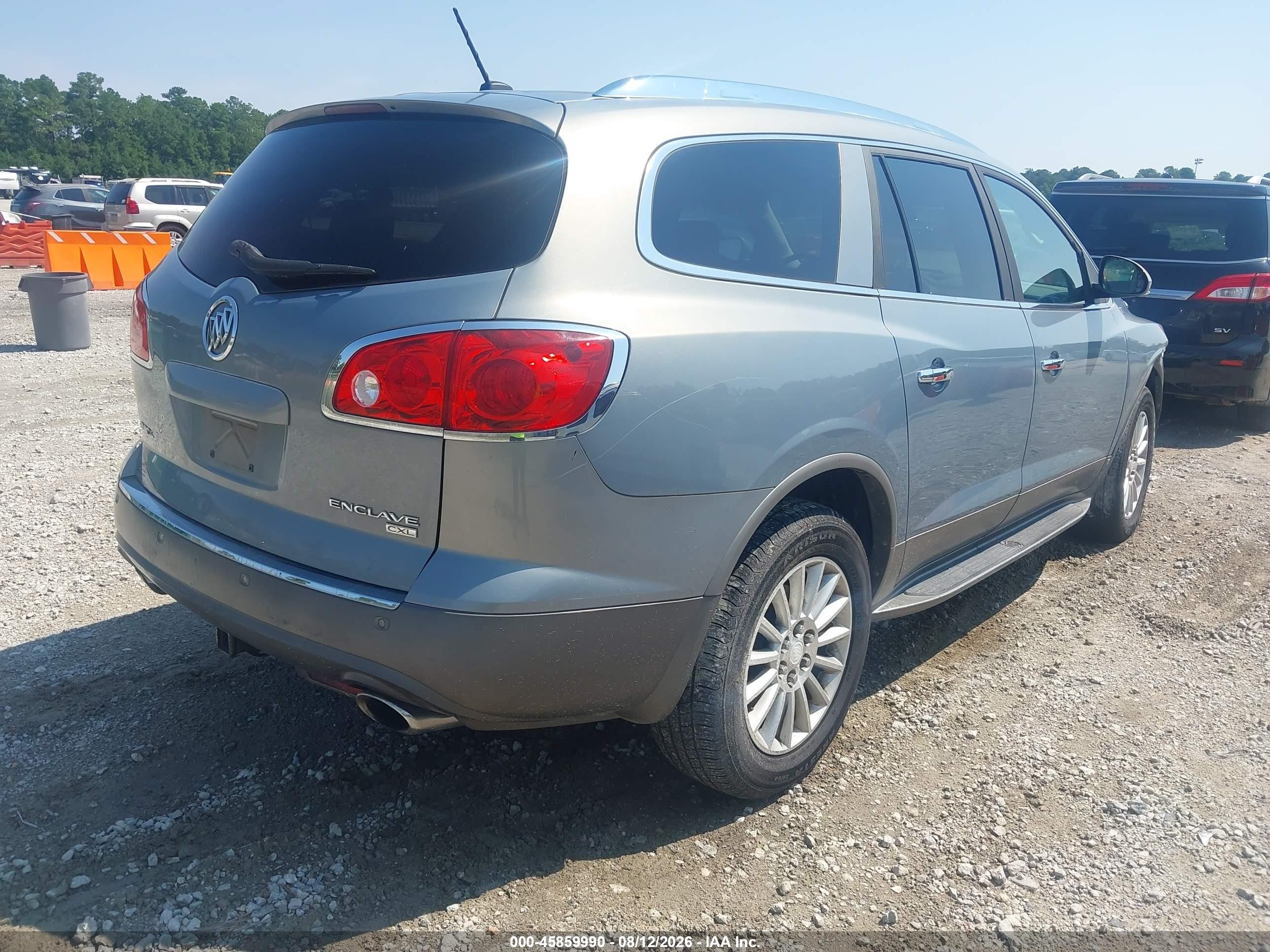 2008 Buick Enclave Cxl Blue vin: 5GAER23728J116694